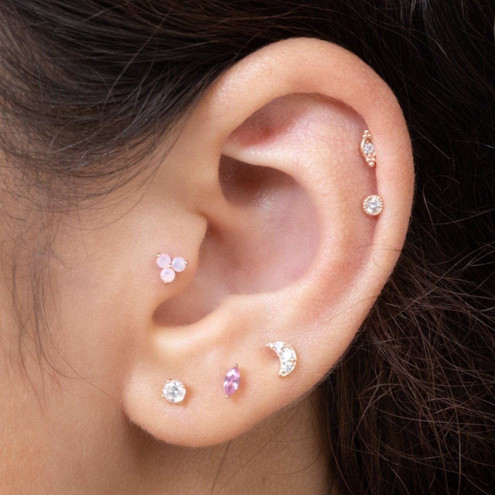 Beaded Marquise Diamond Evil Eye Flat Back Stud Estellacollection #product_description# 17973 14k Diamond Diamond Earrings #tag4# #tag5# #tag6# #tag7# #tag8# #tag9# #tag10# 5MM