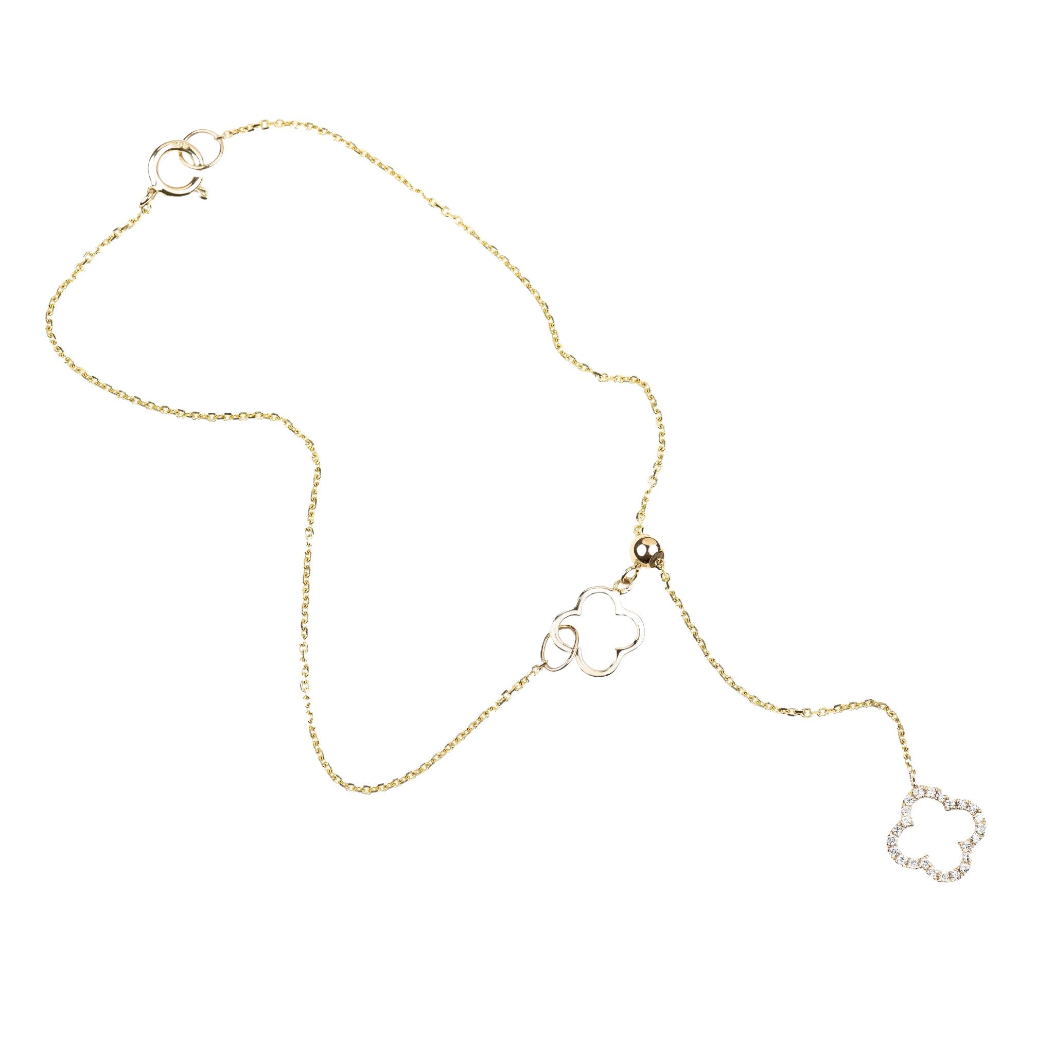 Diamond Clover Lariat Bolo Bracelet Bracelets Estellacollection #product_description# 17125 14k Birthstone Birthstone Jewelry #tag4# #tag5# #tag6# #tag7# #tag8# #tag9# #tag10#