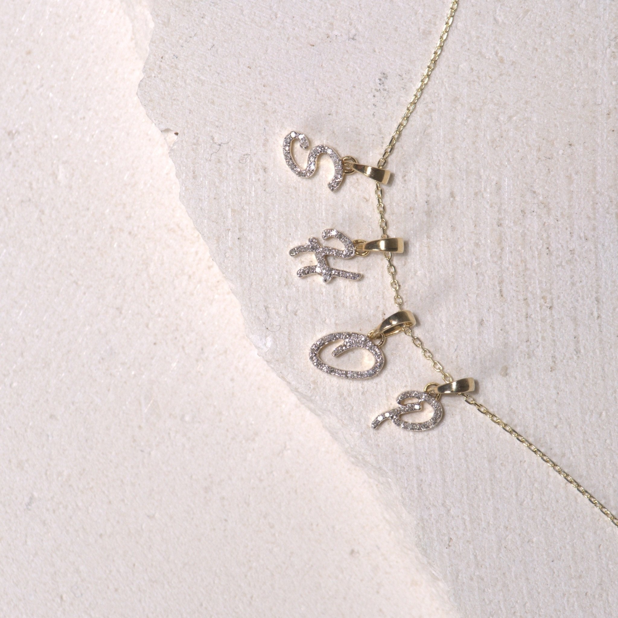 Cursive Diamond Initial Necklace Estellacollection #product_description# 18557 14k Diamond Gemstone #tag4# #tag5# #tag6# #tag7# #tag8# #tag9# #tag10# 14k Yellow Gold