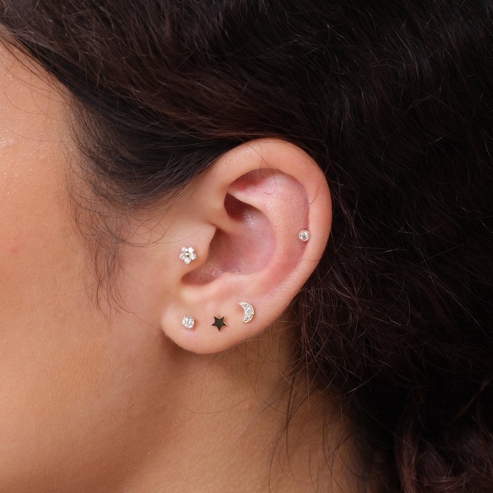 Diamond PavÃ© Studded Crescent Moon Flat Back Stud Estellacollection #product_description# 17876 14k April Birthstone Birthstone Earrings #tag4# #tag5# #tag6# #tag7# #tag8# #tag9# #tag10# 5MM
