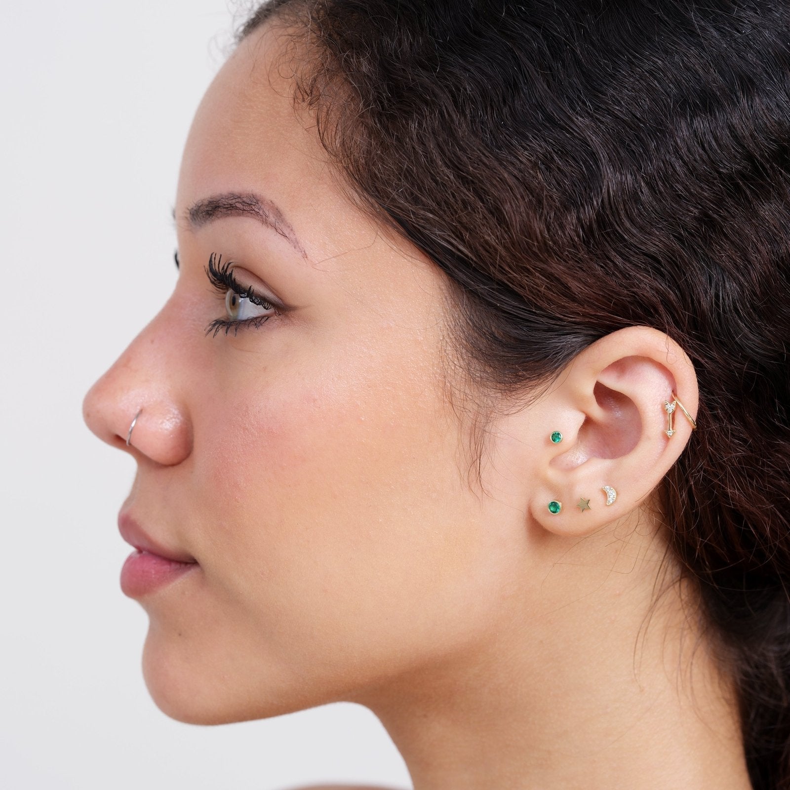 Diamond PavÃ© Studded Crescent Moon Flat Back Stud Estellacollection #product_description# 18474 14k April Birthstone Birthstone Earrings #tag4# #tag5# #tag6# #tag7# #tag8# #tag9# #tag10# 5MM