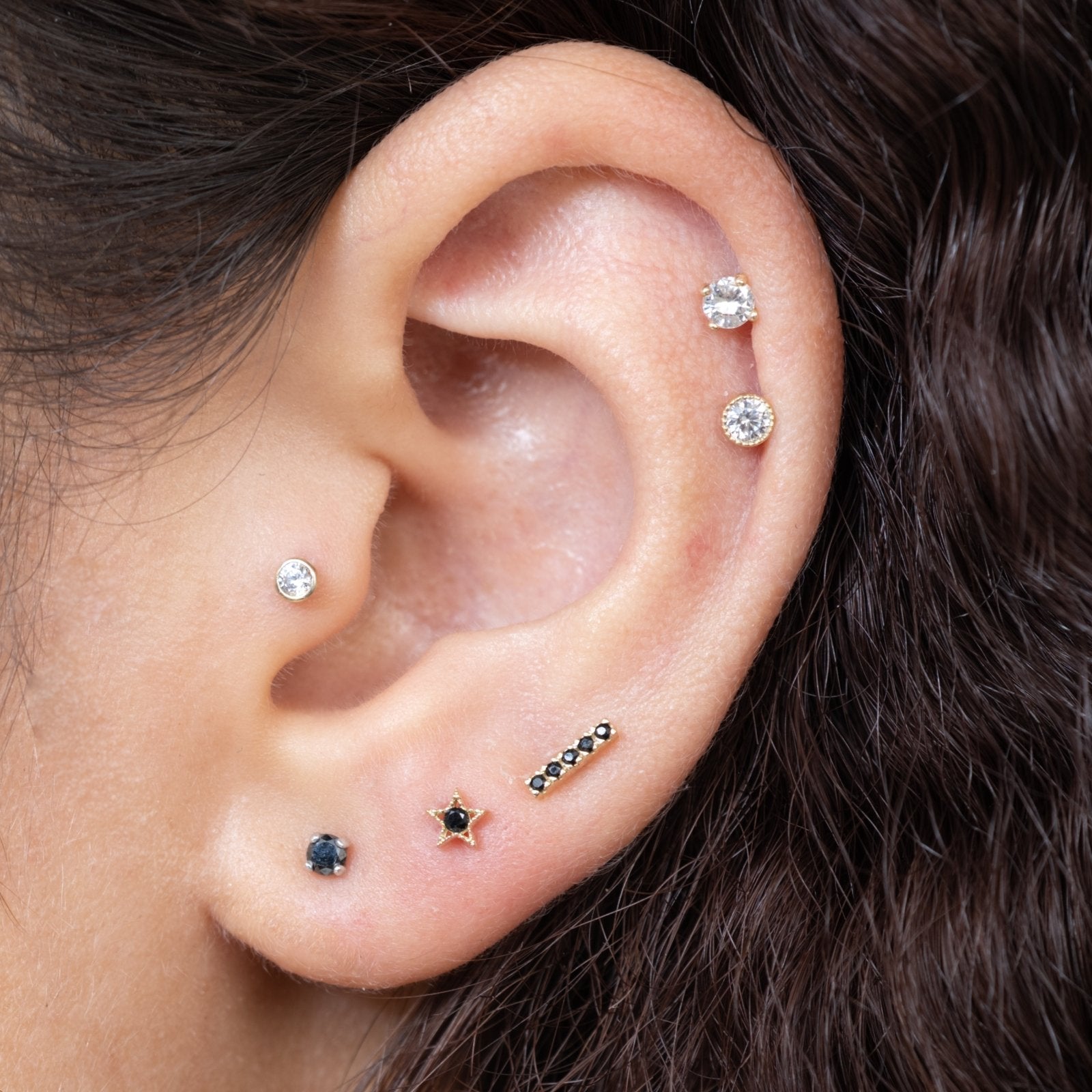 Black Diamond Flat Back Earring Earrings Estellacollection #product_description# 18336 14k Cartilage Earring Cartilage Earrings #tag4# #tag5# #tag6# #tag7# #tag8# #tag9# #tag10# 0.04 ct/2MM 5MM