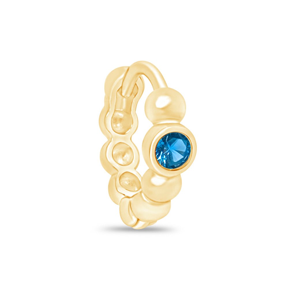 Blue Topaz Beaded Hoop Earrings Estellacollection #product_description# 18524 14k Birthstone Birthstone Earrings #tag4# #tag5# #tag6# #tag7# #tag8# #tag9# #tag10#