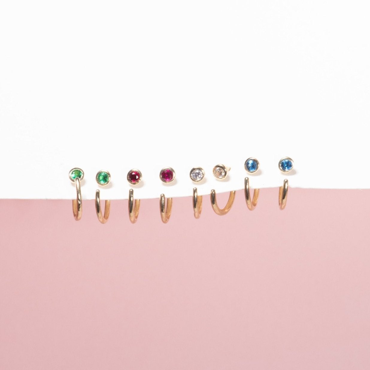 Cubic Zirconia Ear Cuff Earrings Estellacollection #product_description# 18508 14k Birthstone Colorless Gemstone #tag4# #tag5# #tag6# #tag7# #tag8# #tag9# #tag10#