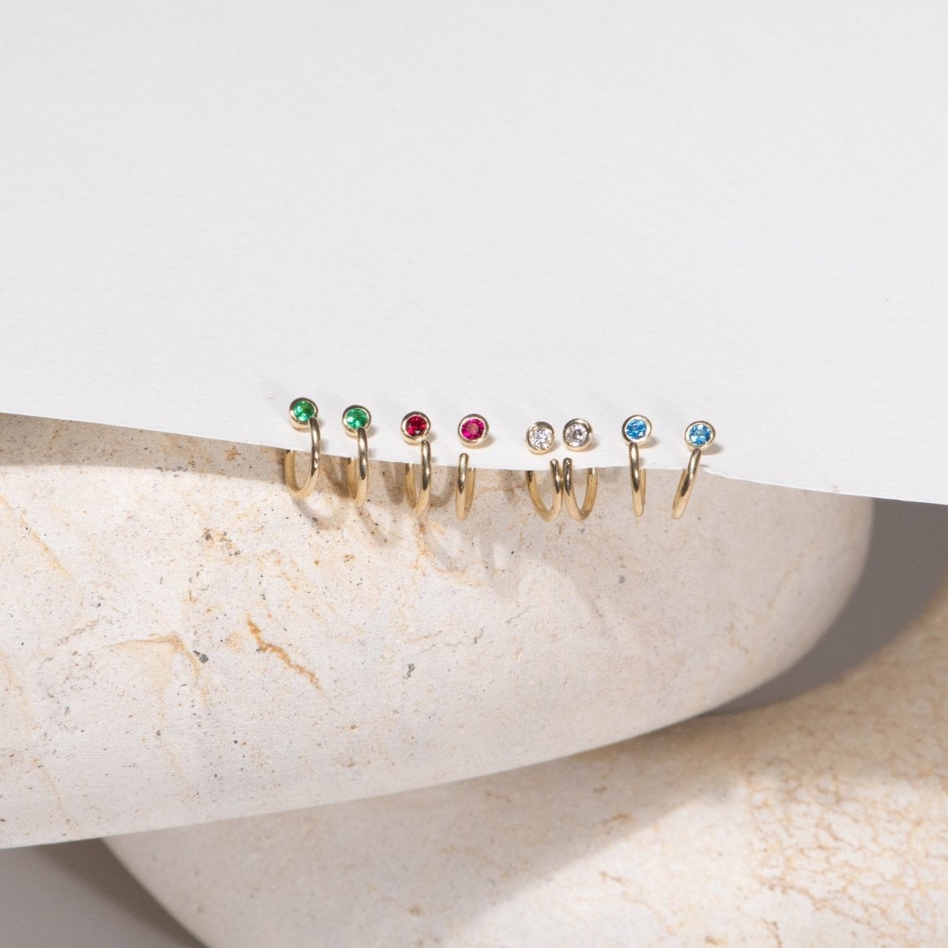 Cubic Zirconia Ear Cuff Earrings Estellacollection #product_description# 18508 14k Birthstone Colorless Gemstone #tag4# #tag5# #tag6# #tag7# #tag8# #tag9# #tag10#