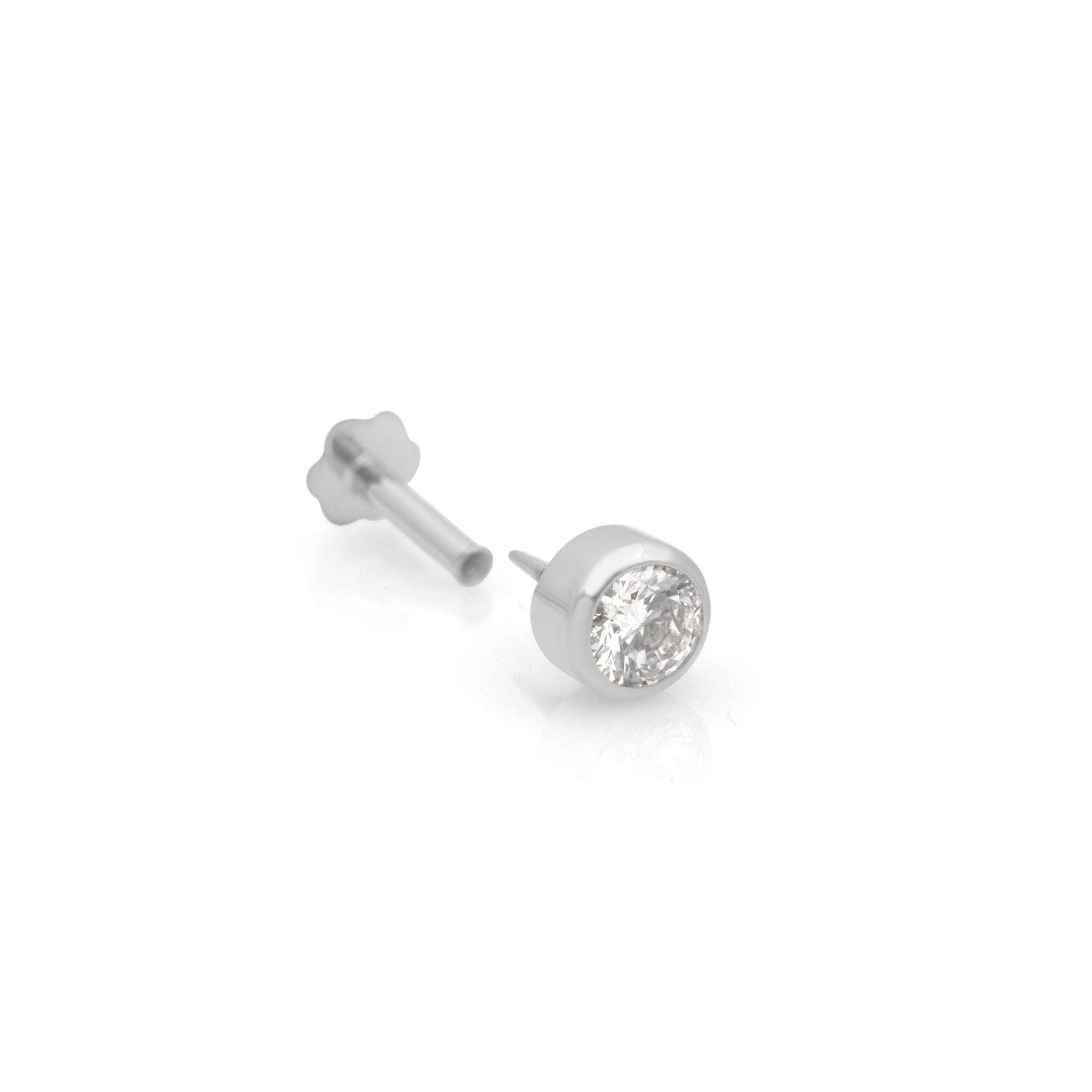 Diamond Bezel Set Flat Back Earring Earrings Estellacollection #product_description# 18426 14k Cartilage Earring Cartilage Earrings #tag4# #tag5# #tag6# #tag7# #tag8# #tag9# #tag10# 0.03 ct 5MM