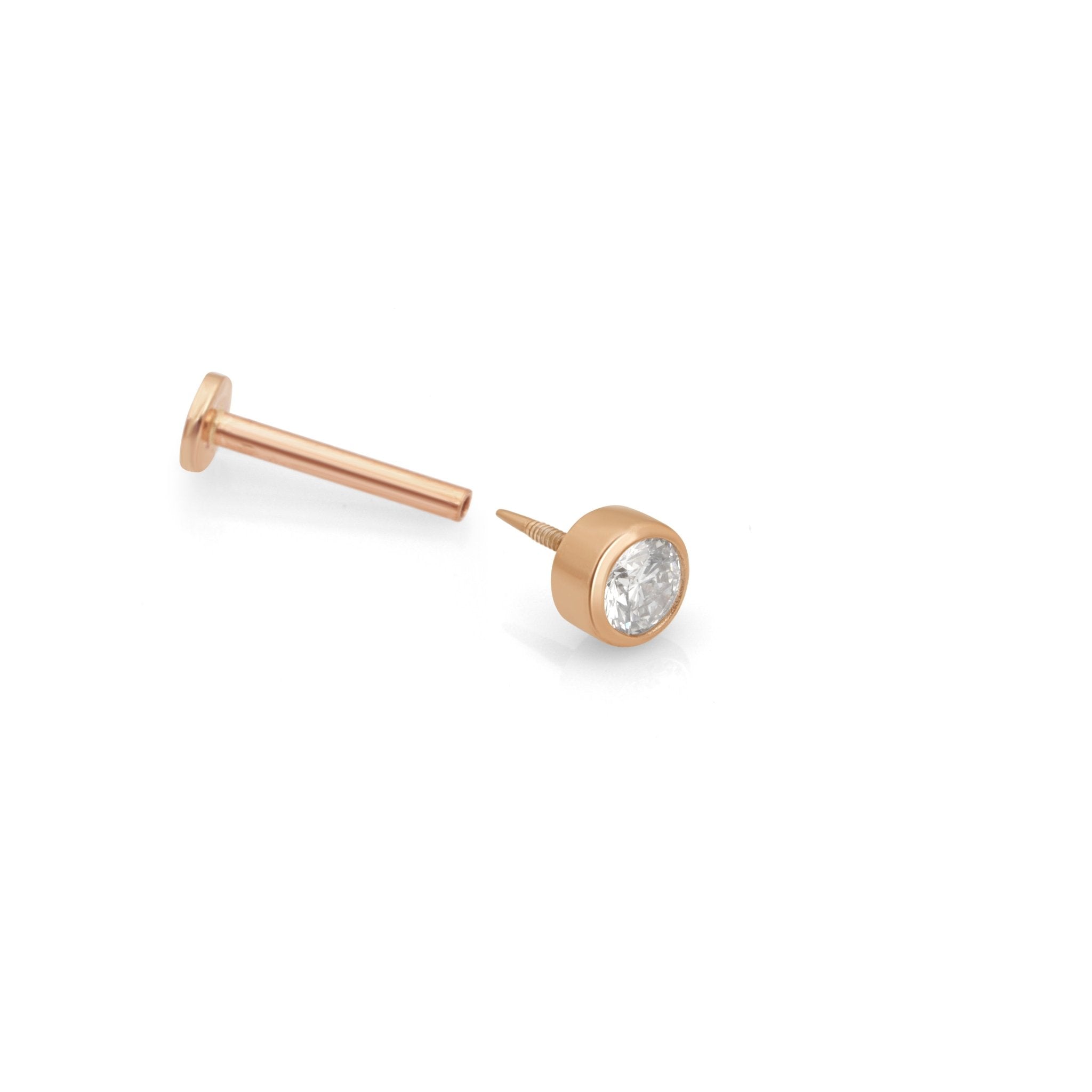 Diamond Bezel Set Flat Back Earring Earrings Estellacollection #product_description# 18520 14k Cartilage Earring Cartilage Earrings #tag4# #tag5# #tag6# #tag7# #tag8# #tag9# #tag10# 0.03 ct 5MM