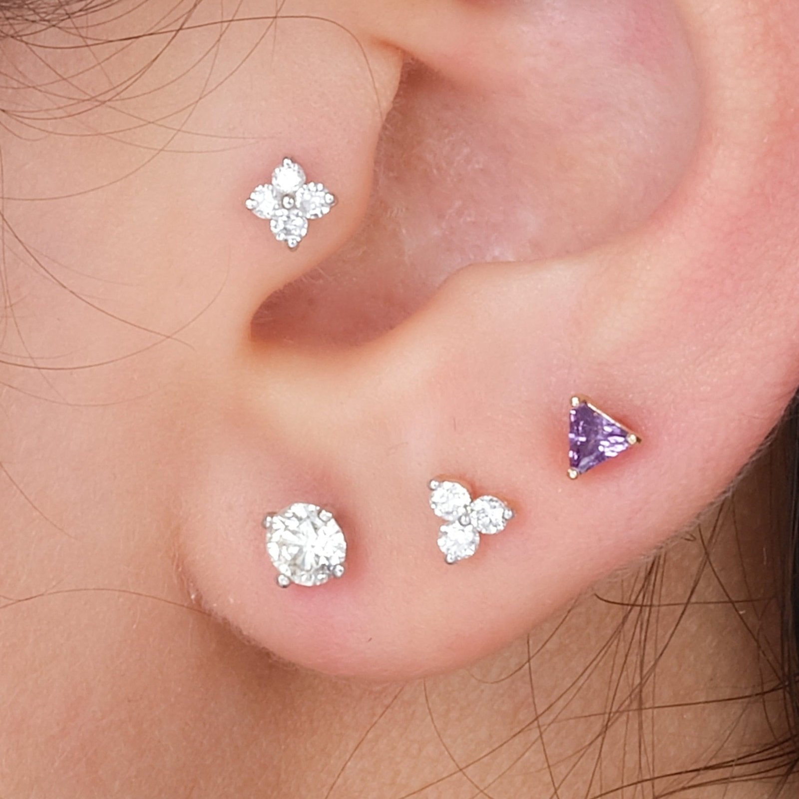 Diamond Flat Back Stud Earrings Estellacollection #product_description# 18066 14k Birthstone Birthstone Earrings #tag4# #tag5# #tag6# #tag7# #tag8# #tag9# #tag10# 0.04 ct/2MM 5MM