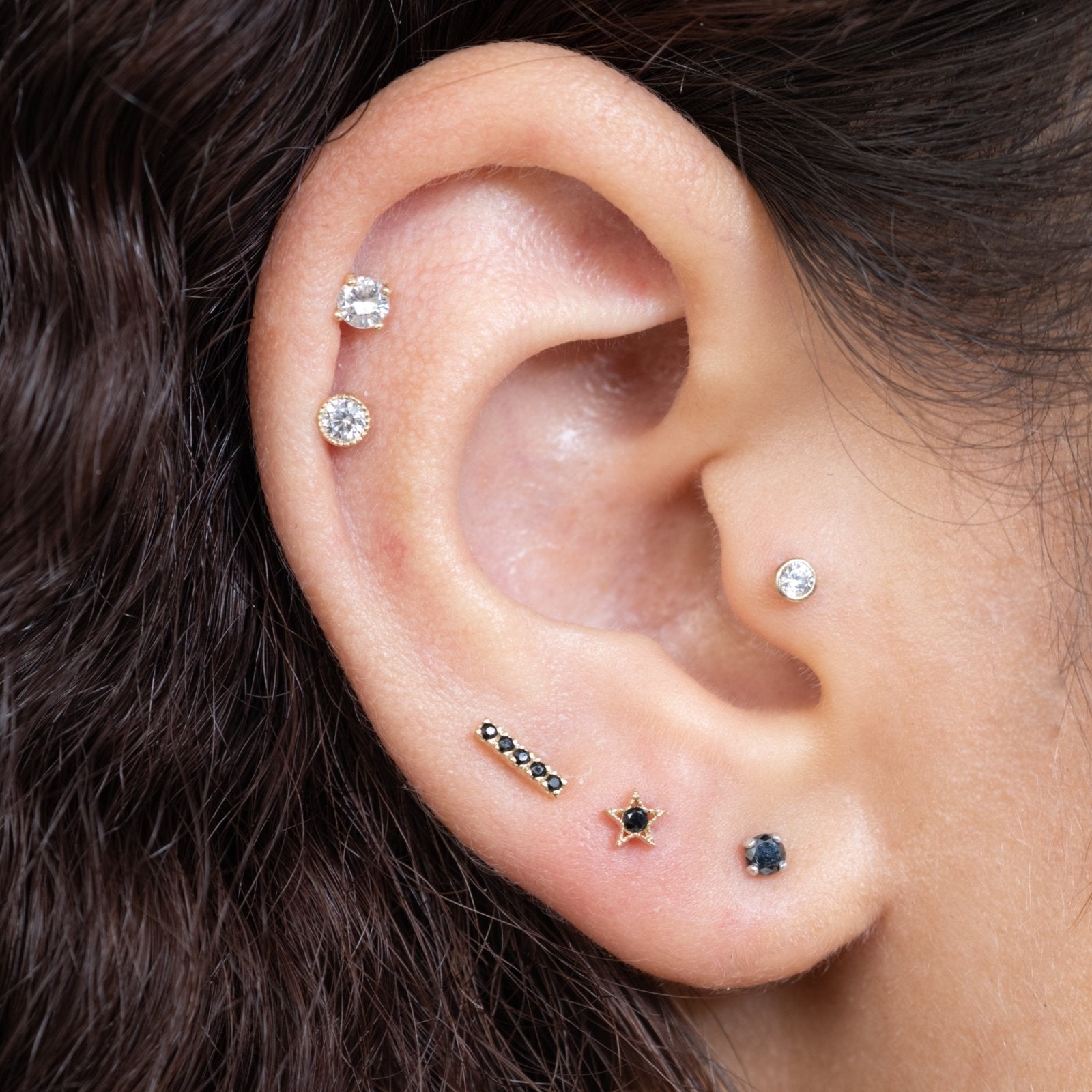 Diamond Flat Back Stud Earrings Estellacollection #product_description# 18071 14k Birthstone Birthstone Earrings #tag4# #tag5# #tag6# #tag7# #tag8# #tag9# #tag10# 0.11 ct/3MM 5MM