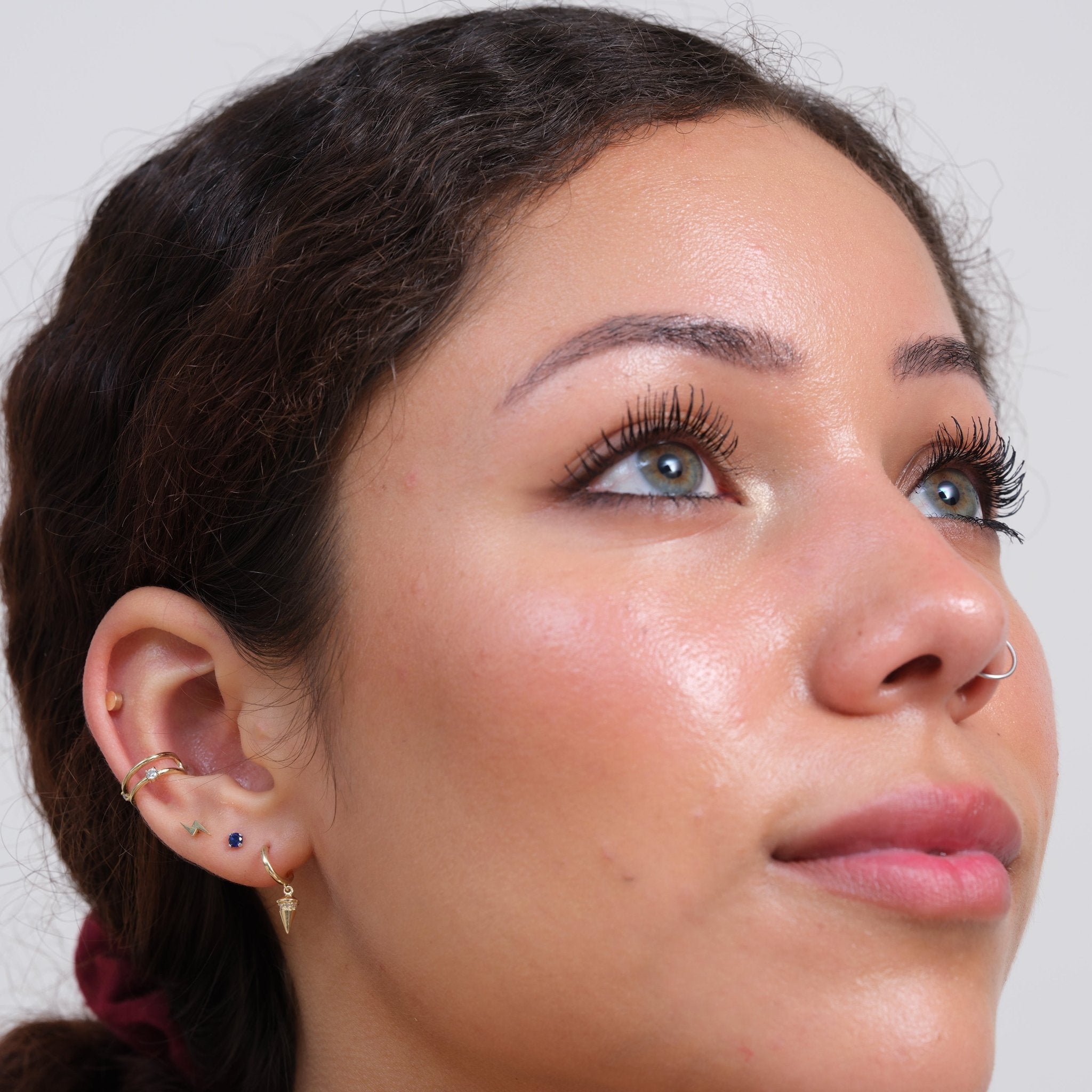 Diamond Spike Charm Illusion Hoop Ballback Earring Earrings Estellacollection #product_description# 18473 14k Birthstone Birthstone Earrings #tag4# #tag5# #tag6# #tag7# #tag8# #tag9# #tag10#