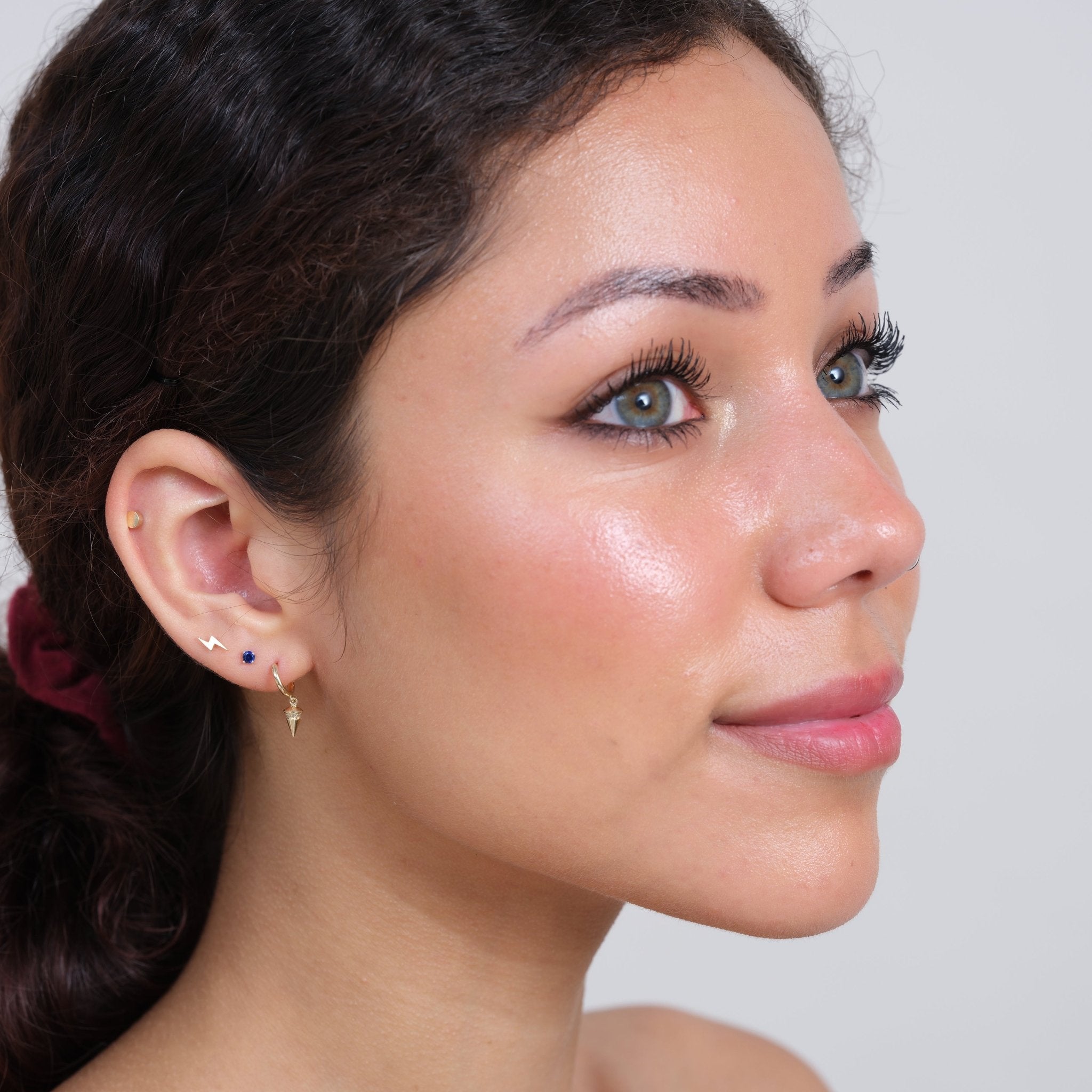 Diamond Spike Charm Illusion Hoop Ballback Earring Earrings Estellacollection #product_description# 18473 14k Birthstone Birthstone Earrings #tag4# #tag5# #tag6# #tag7# #tag8# #tag9# #tag10#
