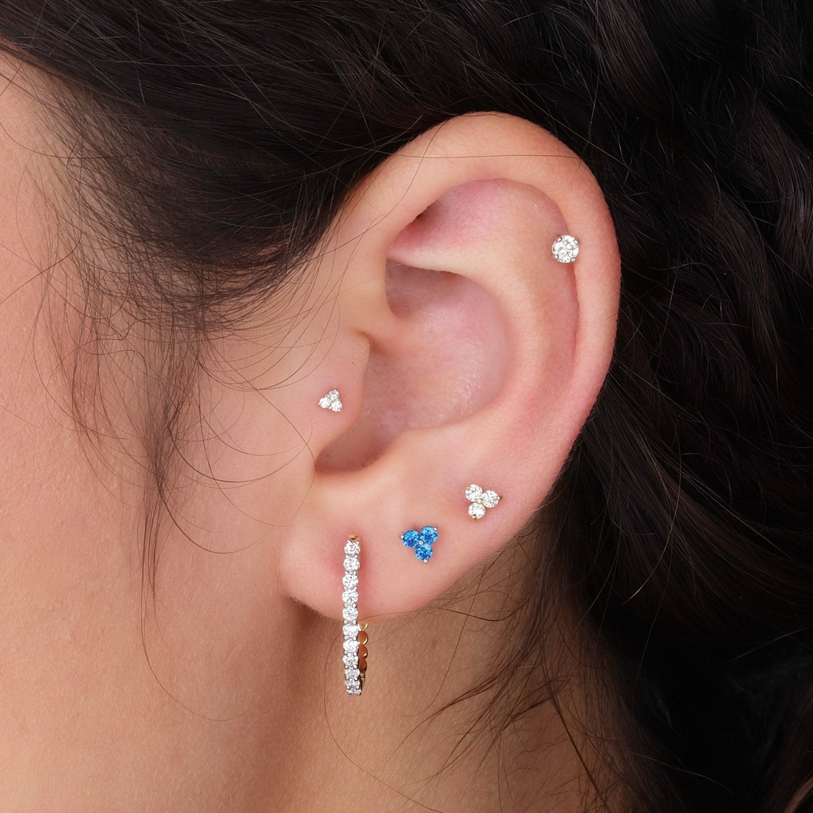 Diamond Trinity Cluster Flat Back Earring Earrings Estellacollection #product_description# 18347 14k April Birthstone Birthstone #tag4# #tag5# #tag6# #tag7# #tag8# #tag9# #tag10# 5MM