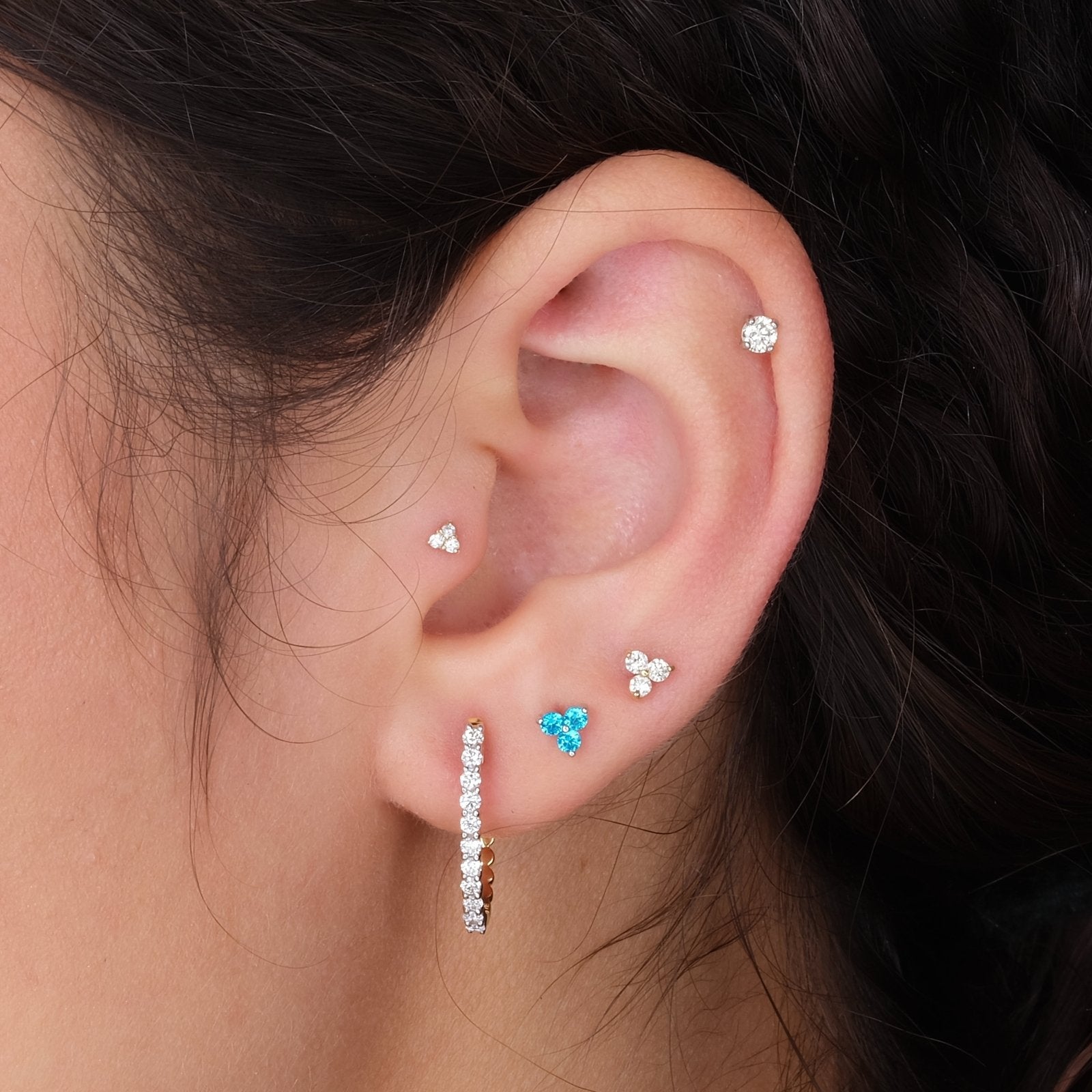 Diamond Trinity Cluster Flat Back Earring Earrings Estellacollection #product_description# 18348 14k April Birthstone Birthstone #tag4# #tag5# #tag6# #tag7# #tag8# #tag9# #tag10# 5MM