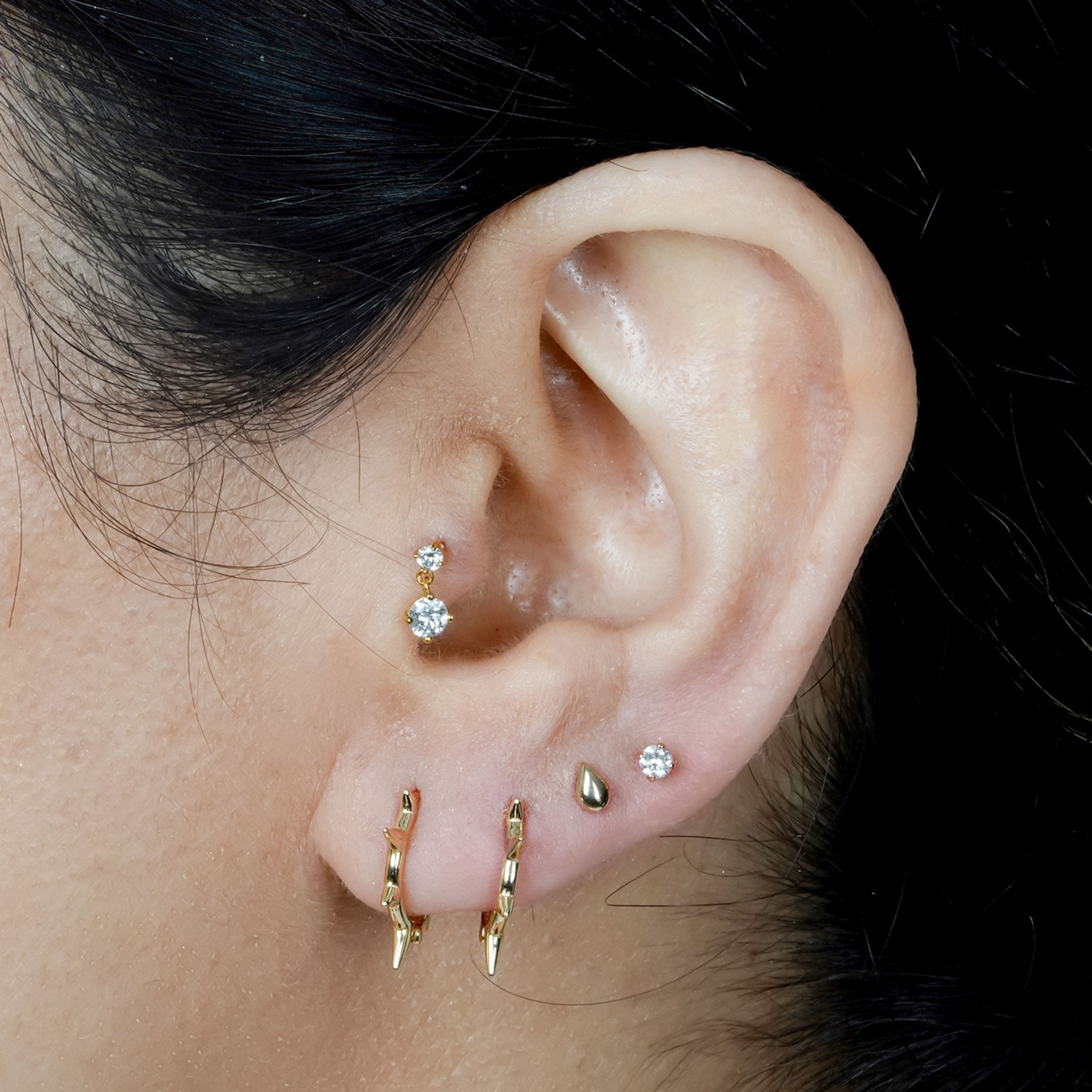 Double Diamond Drop Flat Back Stud Earrings Estellacollection #product_description# 18350 14k April Birthstone Birthstone #tag4# #tag5# #tag6# #tag7# #tag8# #tag9# #tag10# 5MM