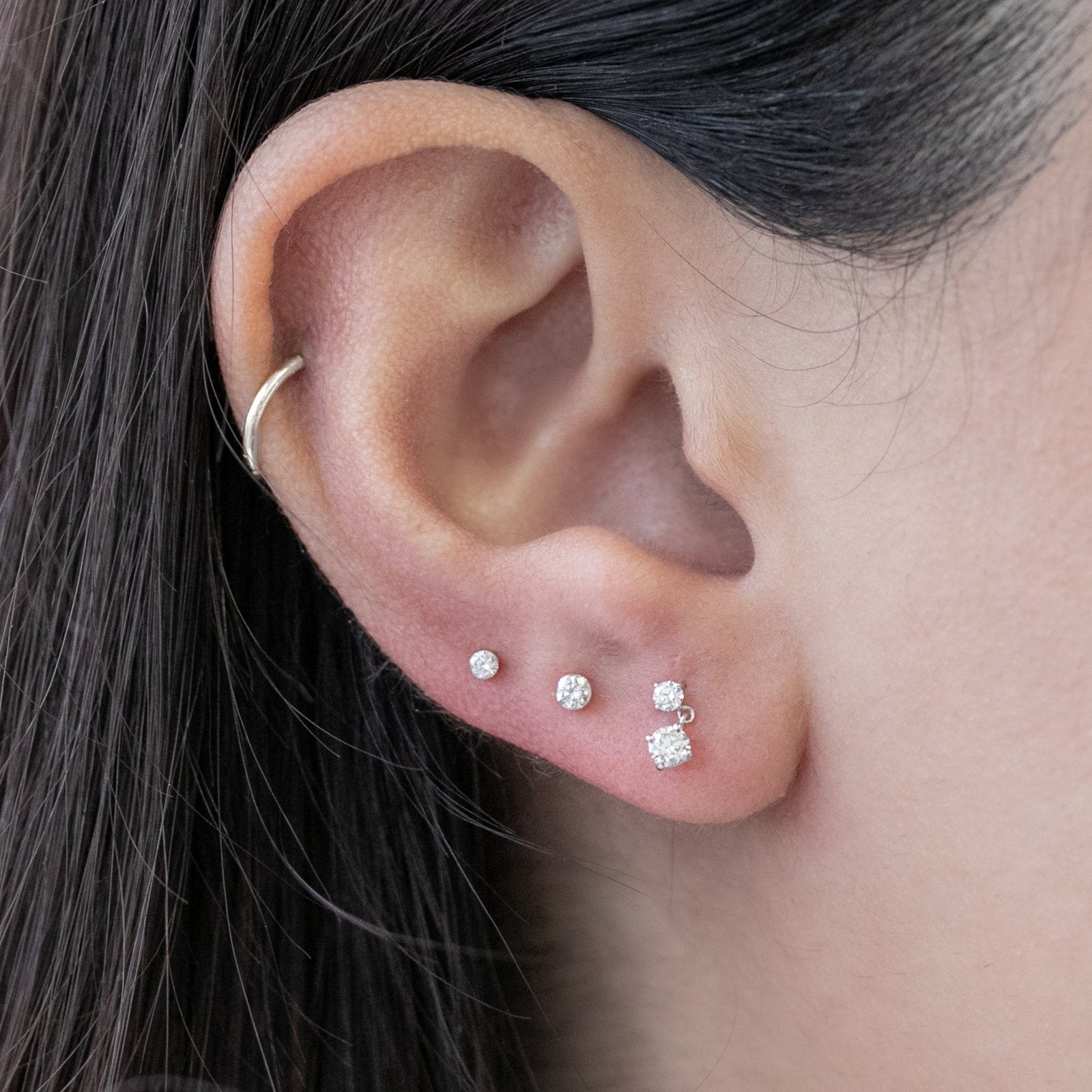 Double Diamond Drop Flat Back Stud Earrings Estellacollection #product_description# 18351 14k April Birthstone Birthstone #tag4# #tag5# #tag6# #tag7# #tag8# #tag9# #tag10# 5MM