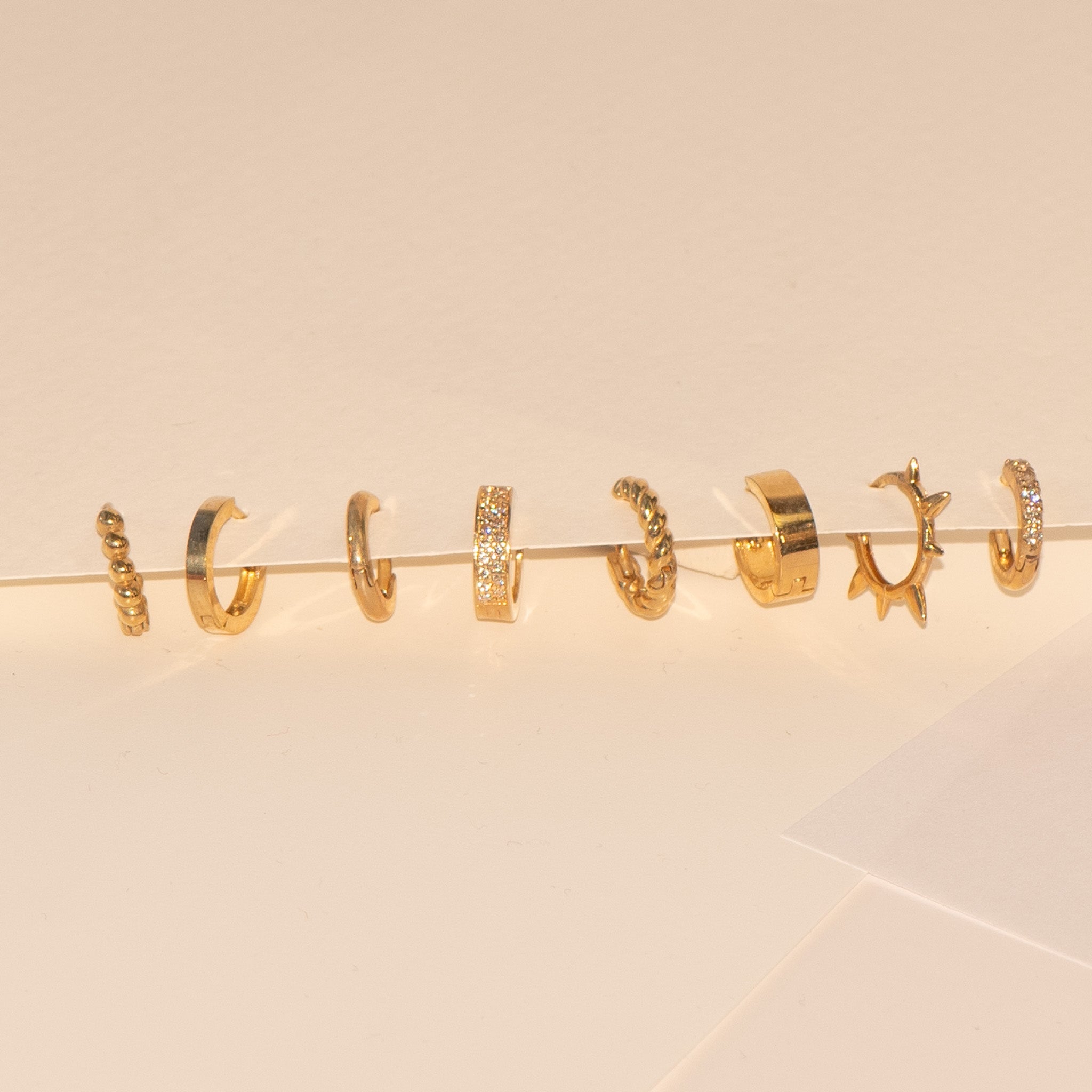 Double Row PavÃ© Huggie Earring Earrings Estellacollection #product_description# 18264 cartilage hoop Colorless Gemstone Cubic Zirconia #tag4# #tag5# #tag6# #tag7# #tag8# #tag9# #tag10#