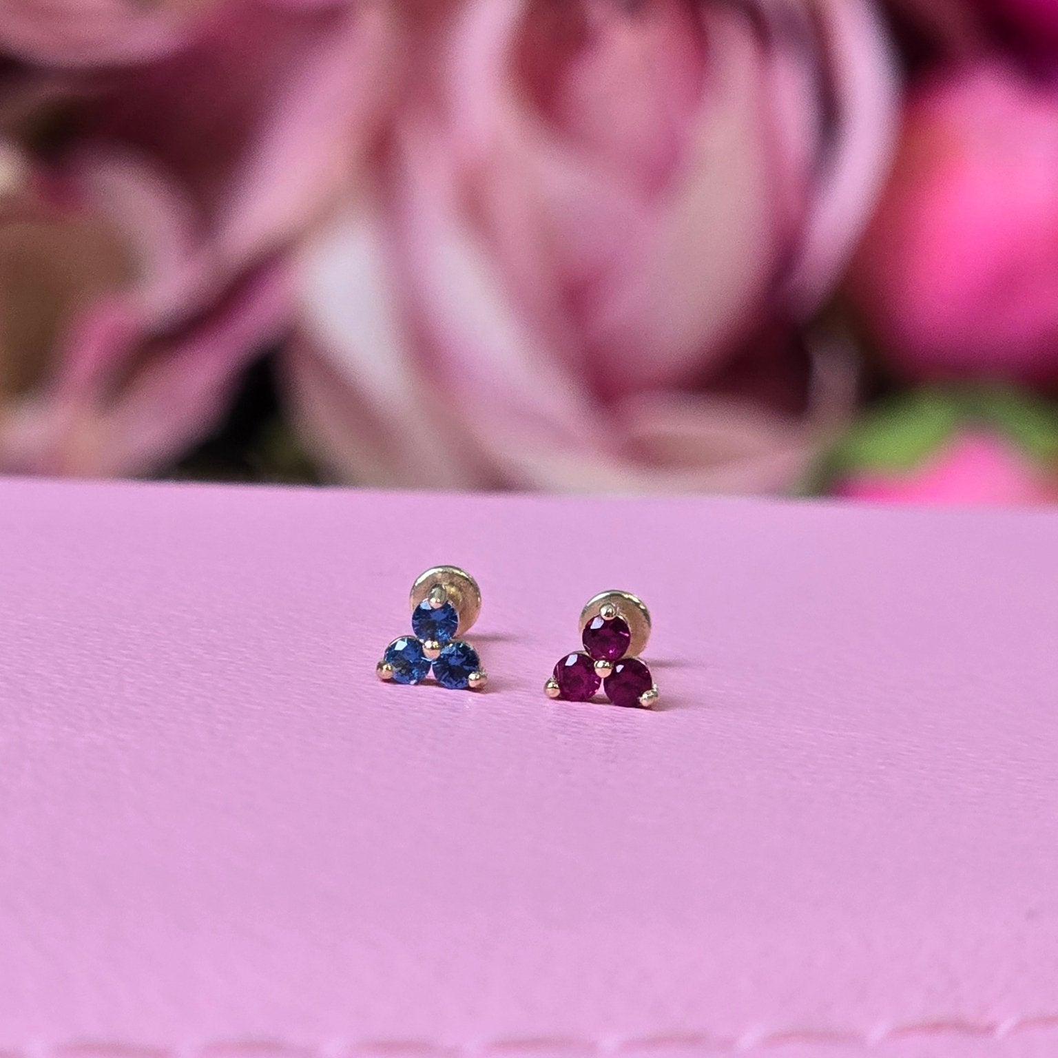 London Blue Topaz Trinity Cluster Flat Back Earring Earrings Estellacollection #product_description# 18463 14k Birthstone Birthstone Earrings #tag4# #tag5# #tag6# #tag7# #tag8# #tag9# #tag10# 5MM