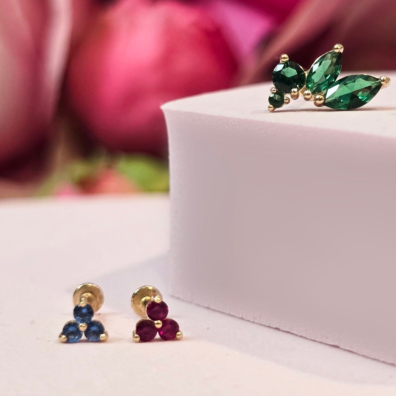 London Blue Topaz Trinity Cluster Flat Back Earring Earrings Estellacollection #product_description# 18463 14k Birthstone Birthstone Earrings #tag4# #tag5# #tag6# #tag7# #tag8# #tag9# #tag10# 5MM