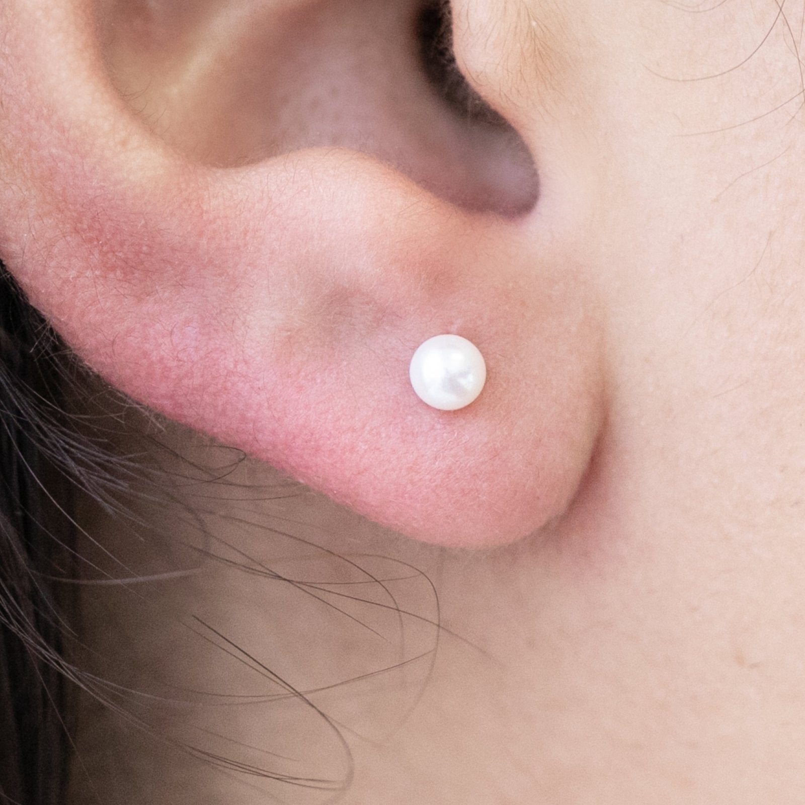 Pearl Flat Back Stud Earring Earrings Estellacollection #product_description# 18327 14k Birthstone Earrings #tag4# #tag5# #tag6# #tag7# #tag8# #tag9# #tag10# 2.5MM 5MM