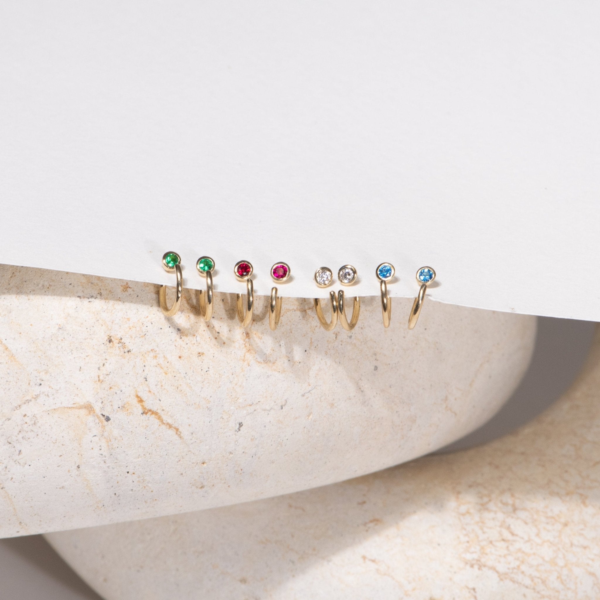 Ruby Ear Cuff Earrings Estellacollection #product_description# 17888 14k Birthstone Earrings #tag4# #tag5# #tag6# #tag7# #tag8# #tag9# #tag10#