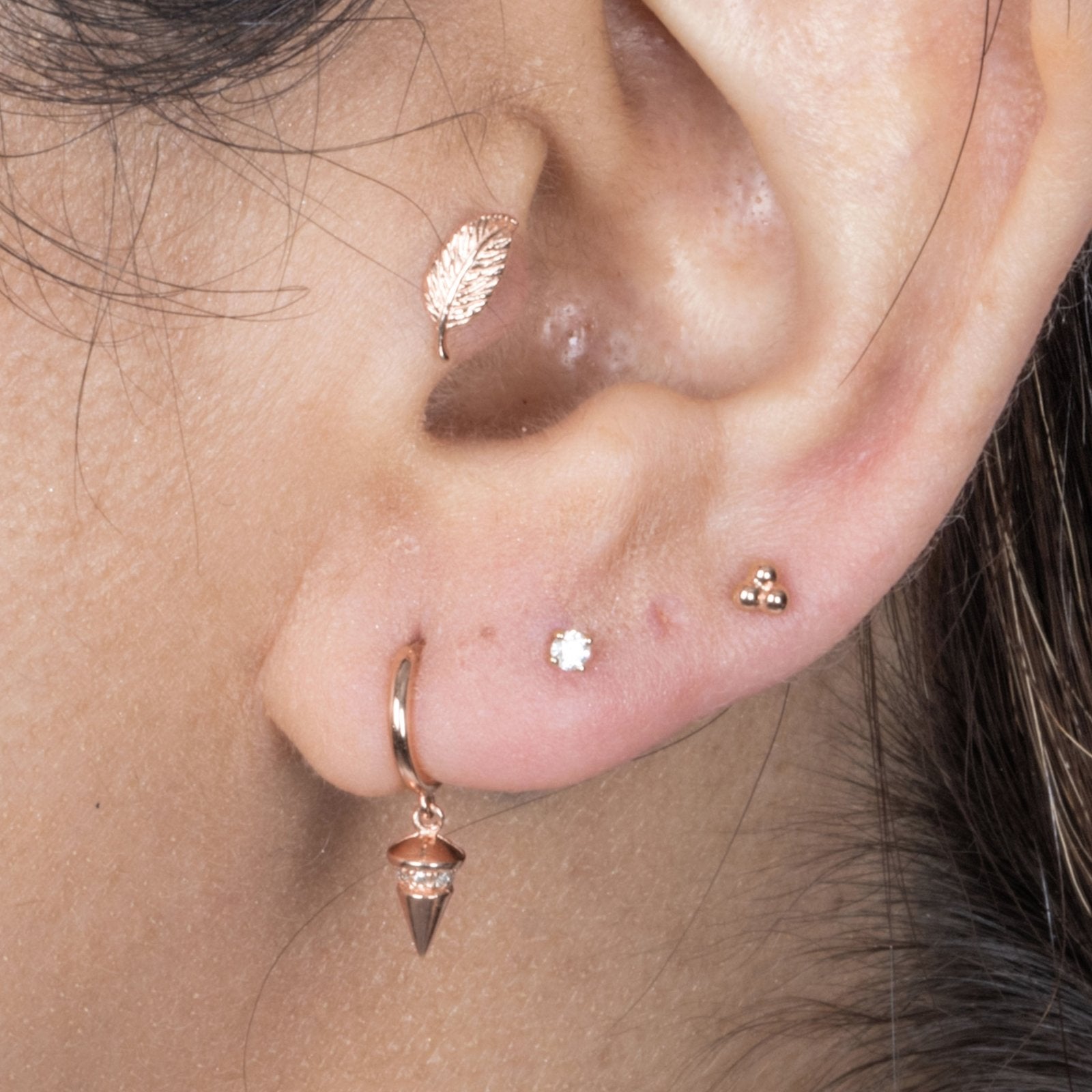 Trinity Beaded Cluster Flat Back Earring Earrings Estellacollection #product_description# 17944 14k Cartilage Earring Cartilage Earrings #tag4# #tag5# #tag6# #tag7# #tag8# #tag9# #tag10# 5MM