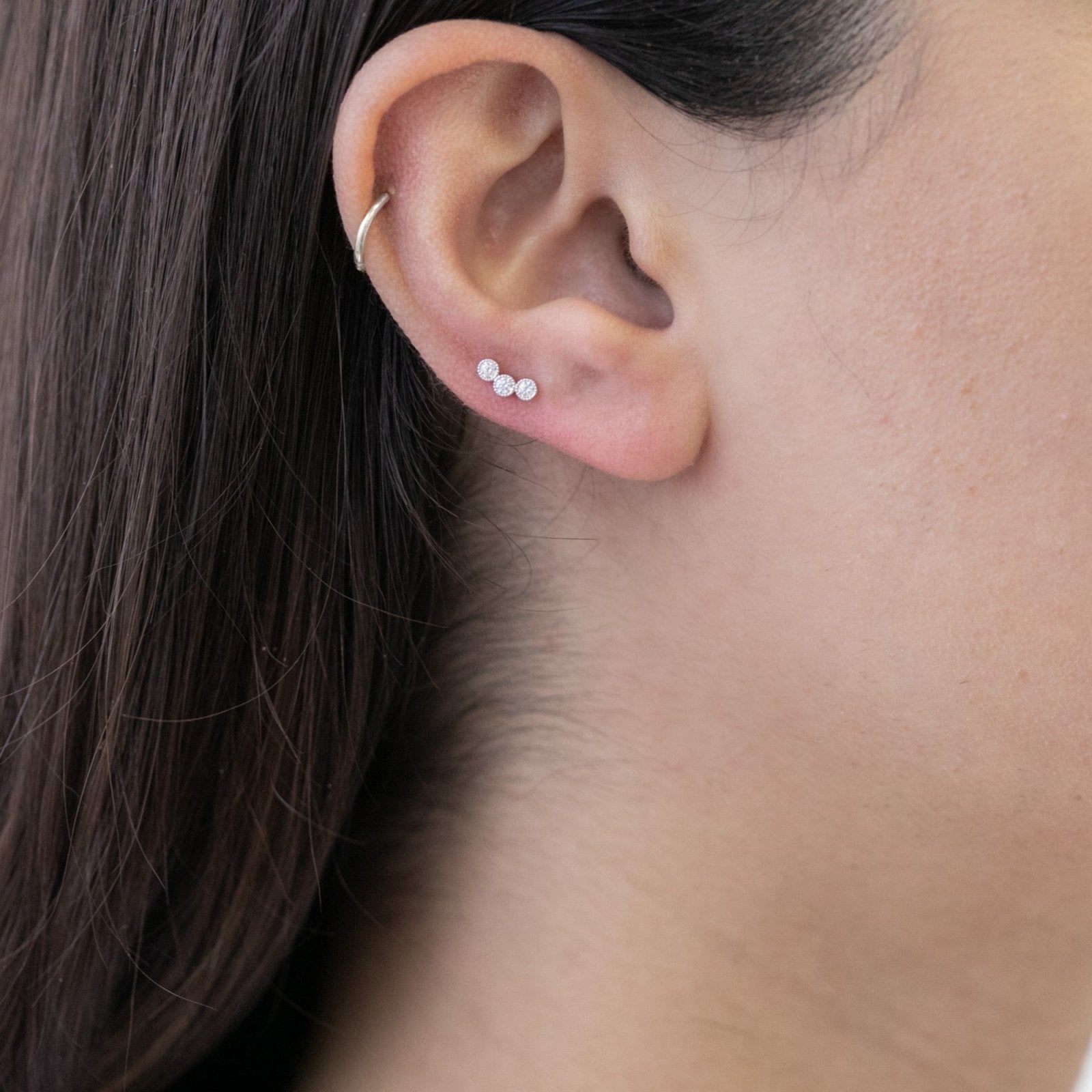 Triple Cubic Zirconia Milgrain Flat Back Stud (White) Earrings Estellacollection #product_description# 18459 14k Cartilage Earring Cartilage Earrings #tag4# #tag5# #tag6# #tag7# #tag8# #tag9# #tag10# 5MM