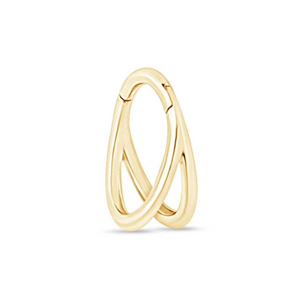 Twin Band Statement Hoop in Solid Yellow Gold Earrings Estellacollection #product_description# 18603 #tag4# #tag5# #tag6# #tag7# #tag8# #tag9# #tag10#