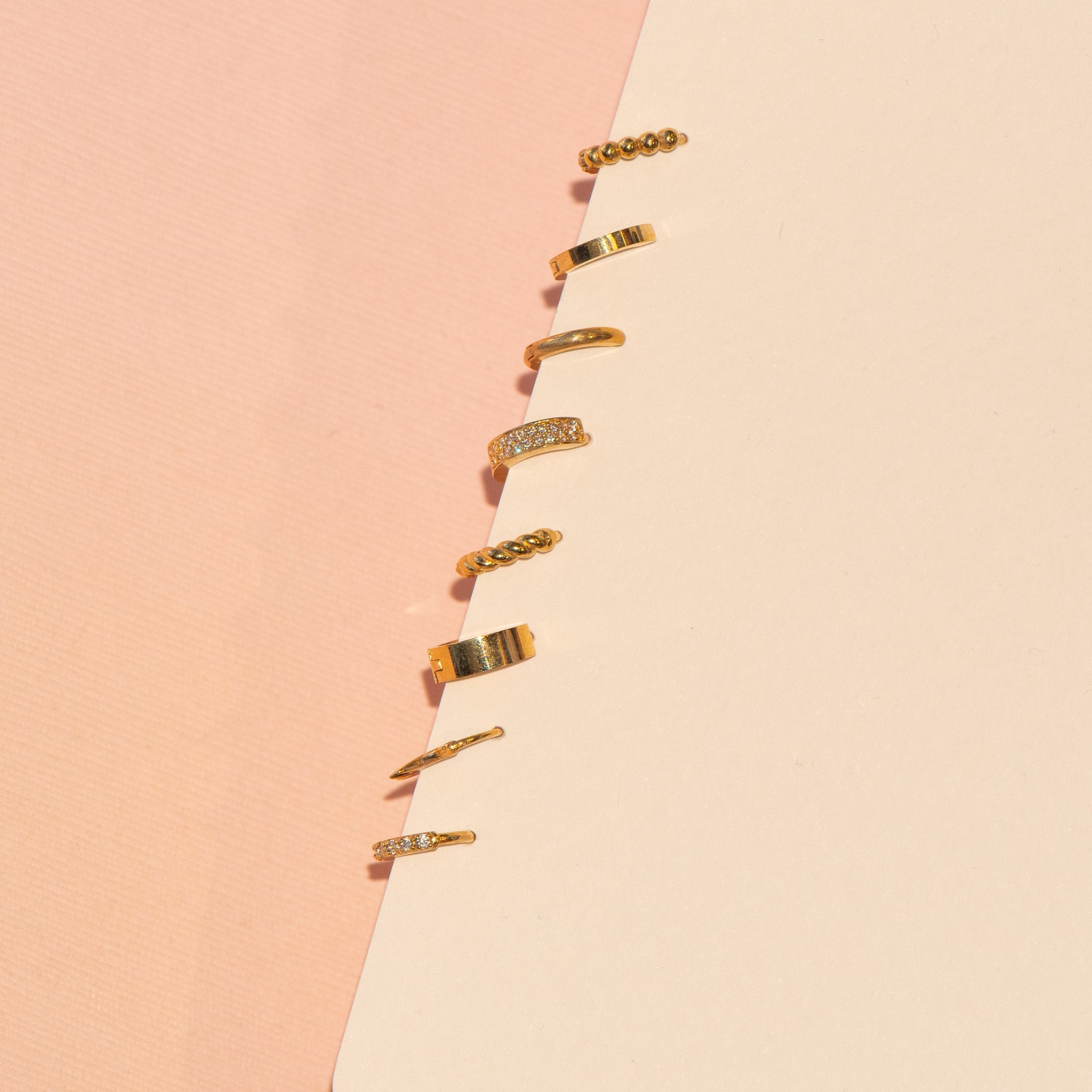 Twisted Hoops in Solid 14k Gold Earrings Estellacollection #product_description# 18488 14k Cartilage Earring Cartilage Earrings #tag4# #tag5# #tag6# #tag7# #tag8# #tag9# #tag10# 6mm
