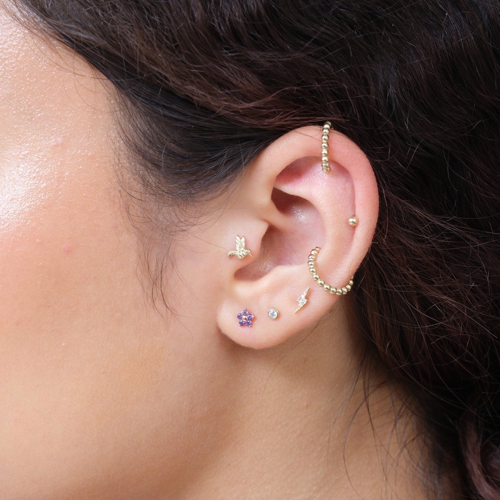 Amethyst Flower Flat Back Stud Earrings Estellacollection #product_description# 18123 14k Amethyst Cartilage Earring #tag4# #tag5# #tag6# #tag7# #tag8# #tag9# #tag10# 5MM