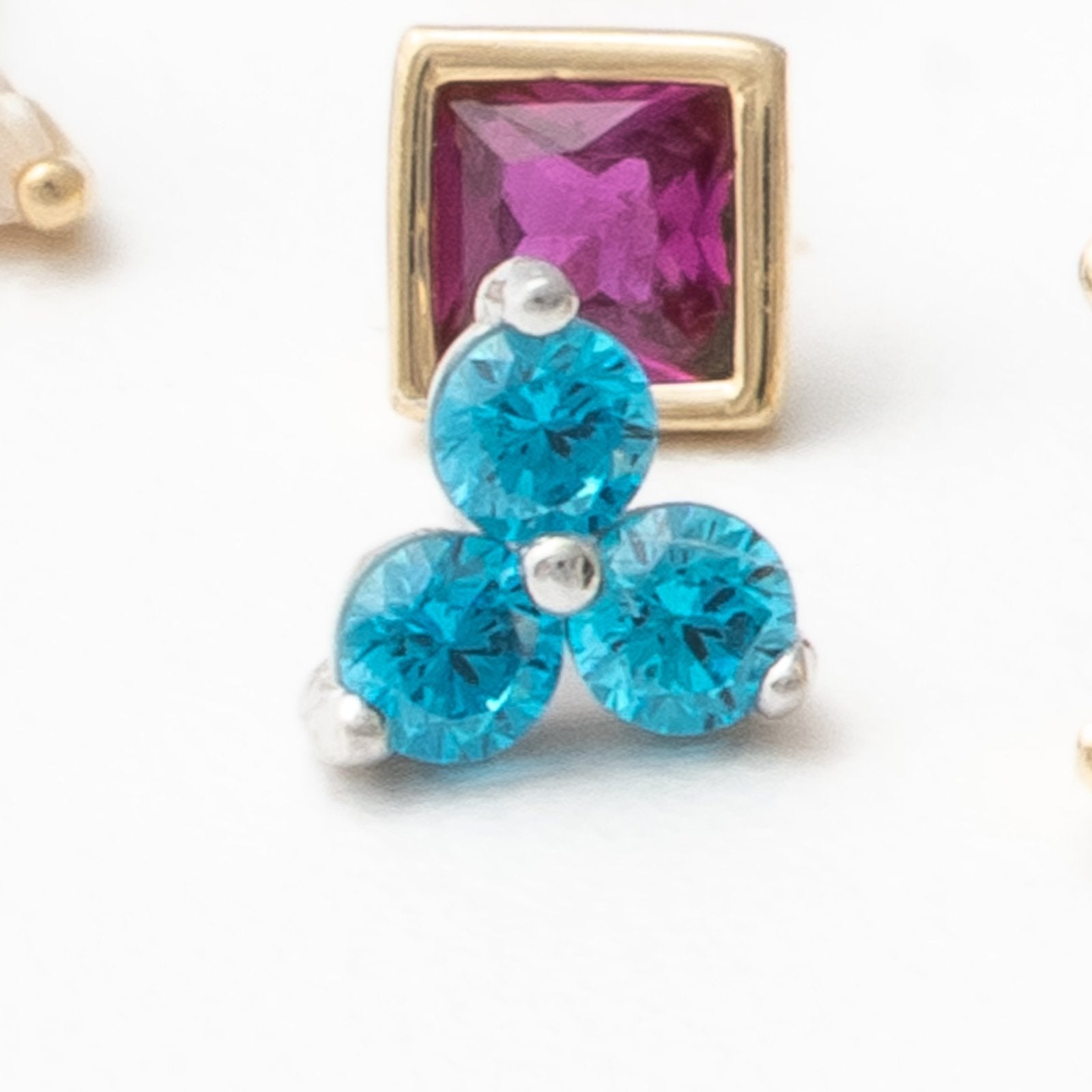 Aquamarine Trinity Cluster Flat Back Earring Earrings Estellacollection #product_description# 18135 14k Aquamarine Birthstone #tag4# #tag5# #tag6# #tag7# #tag8# #tag9# #tag10# 5MM