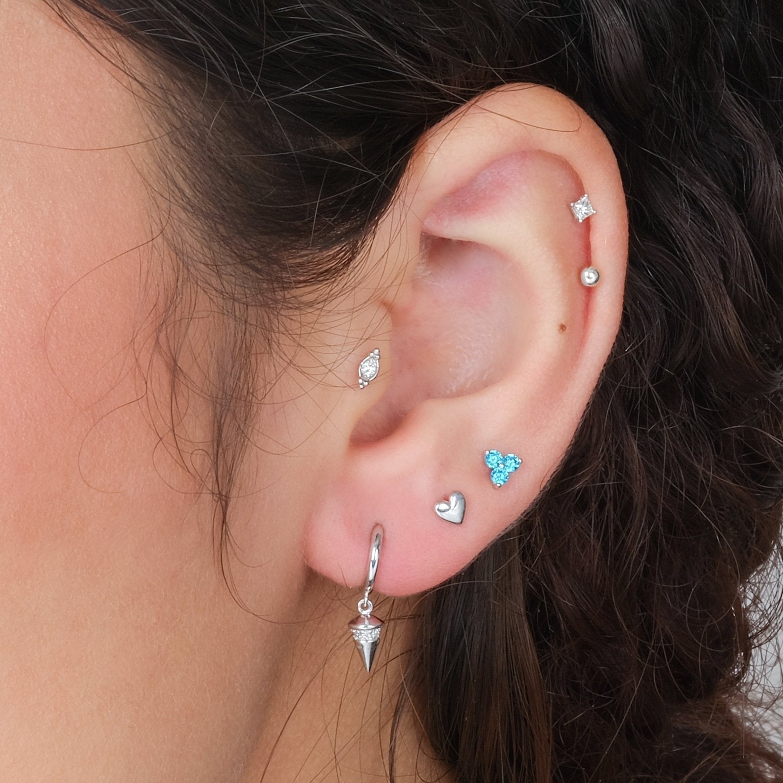 Aquamarine Trinity Cluster Flat Back Earring Earrings Estellacollection #product_description# 18135 14k Aquamarine Birthstone #tag4# #tag5# #tag6# #tag7# #tag8# #tag9# #tag10# 5MM
