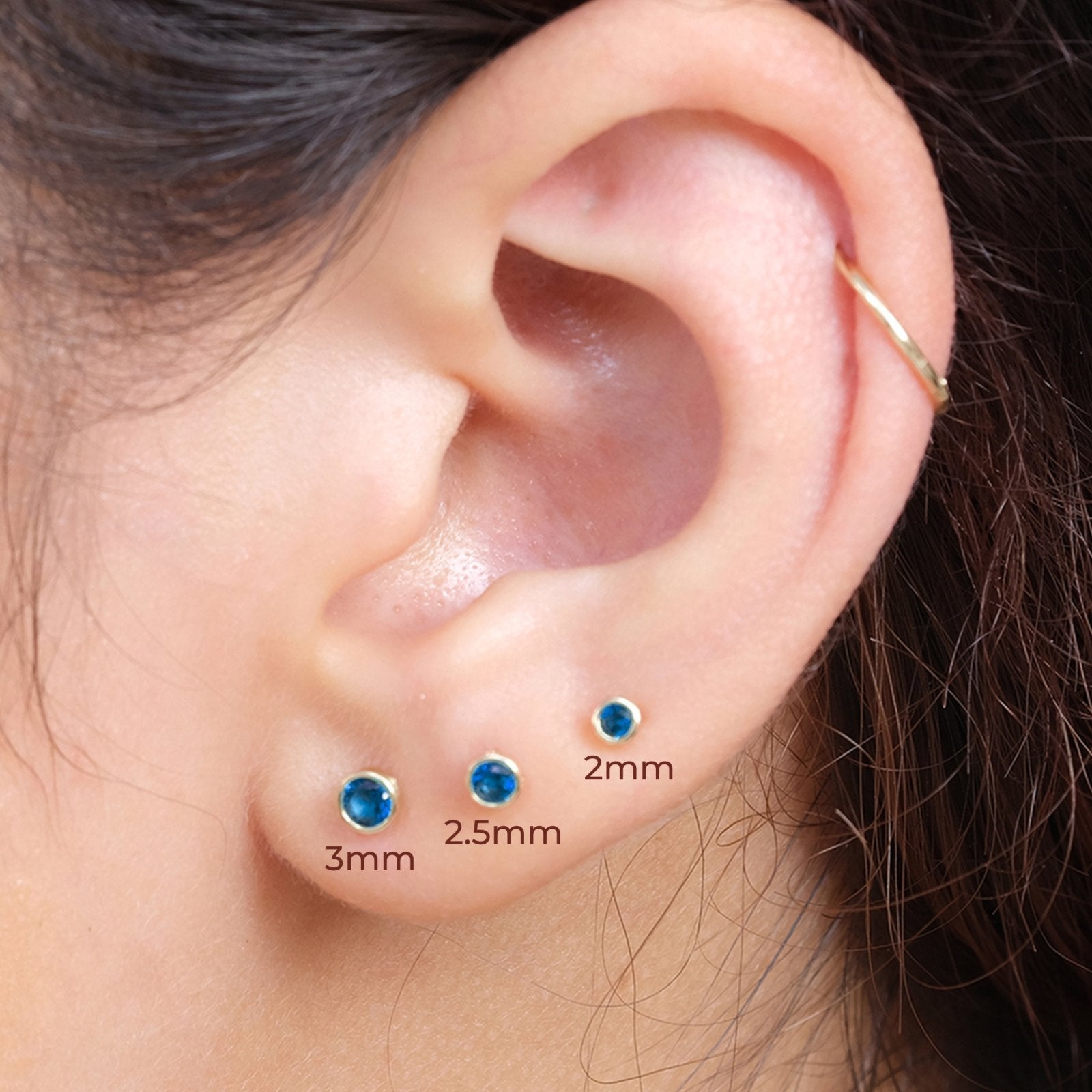 Bezel Set Blue Topaz Flat Back Stud Earrings Estellacollection #product_description# 18083 14k Birthstone Birthstone Earrings #tag4# #tag5# #tag6# #tag7# #tag8# #tag9# #tag10# 2mm 5MM