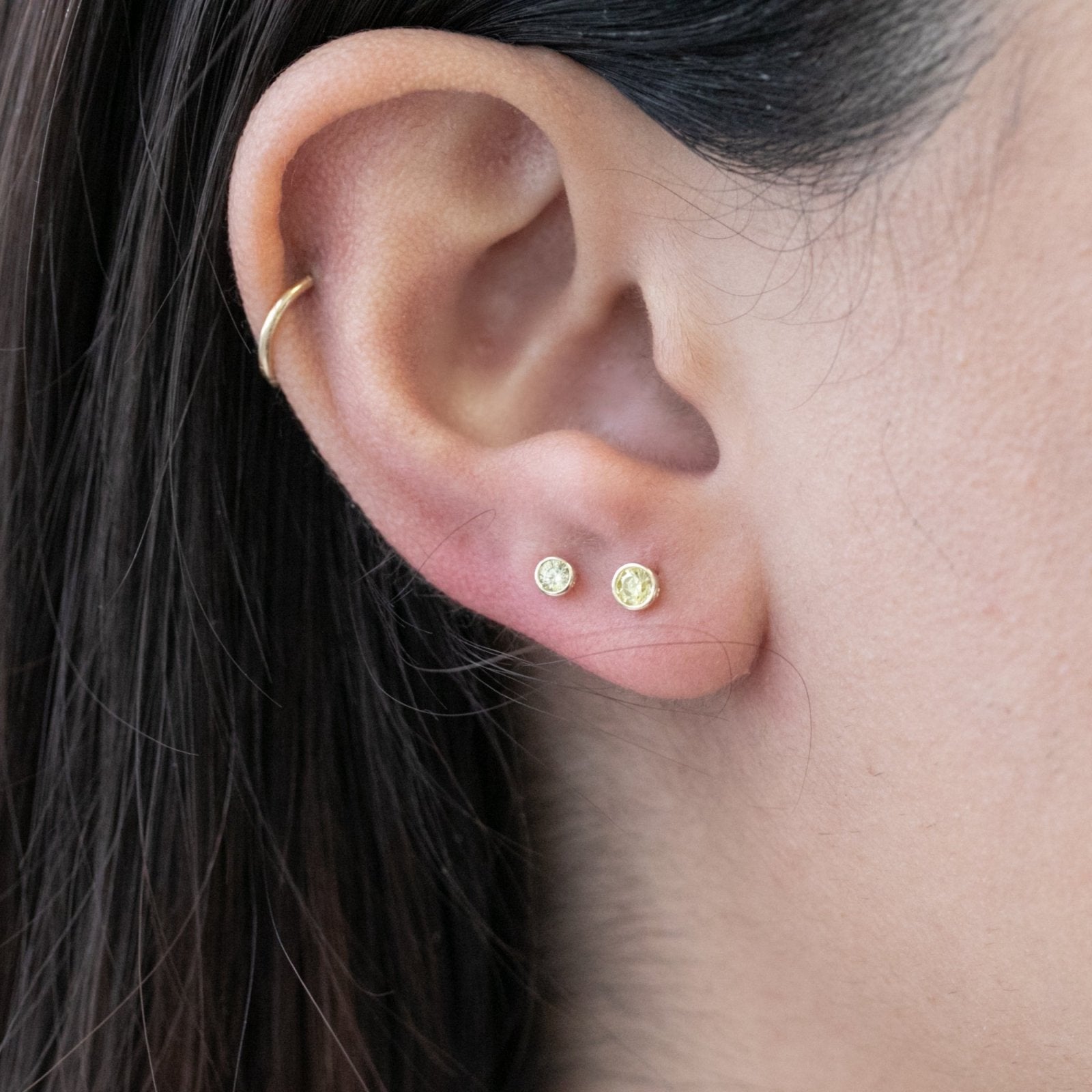 Bezel Set Citrine Flat Back Stud Earrings Estellacollection #product_description# 18439 14k Birthstone Cartilage Earring #tag4# #tag5# #tag6# #tag7# #tag8# #tag9# #tag10# 2MM 5MM