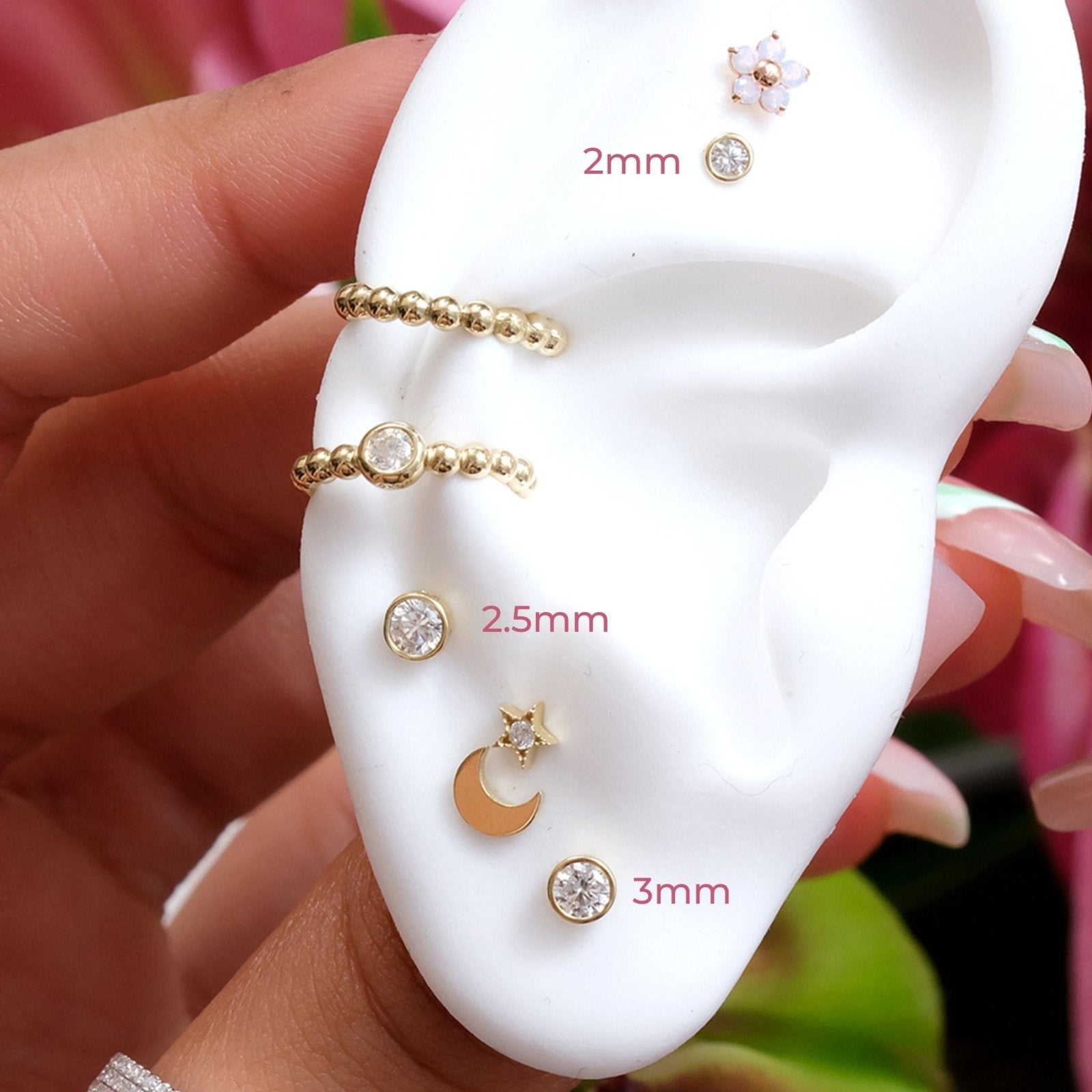 Bezel Cubic Zirconia Flat Back Stud Earrings Estellacollection #product_description# 18080 14k Birthstone Birthstone Earrings #tag4# #tag5# #tag6# #tag7# #tag8# #tag9# #tag10# 2MM 5MM