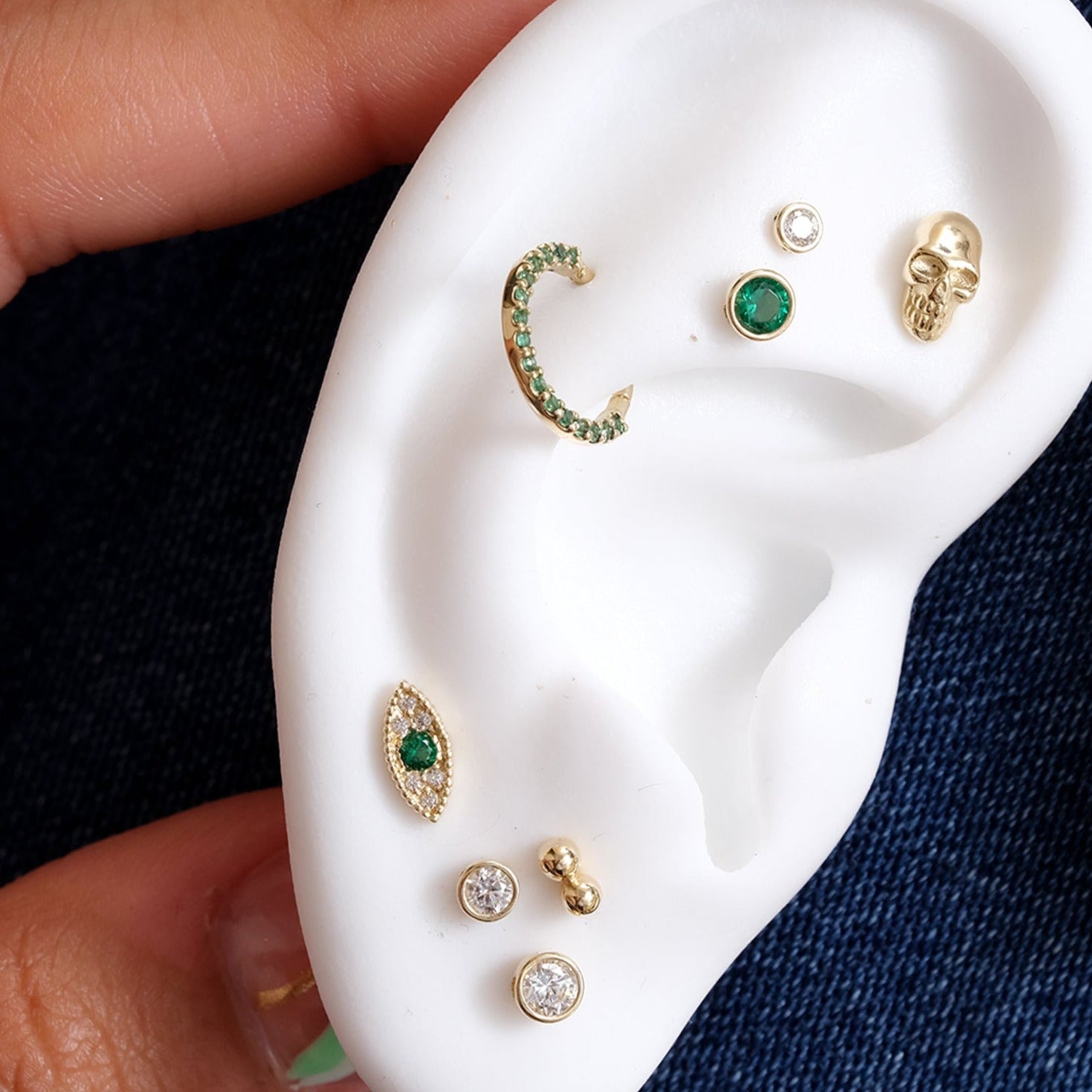 Bezel Set Emerald Flat Back Stud Earrings Estellacollection #product_description# 17880 14k Birthstone Birthstone Earrings #tag4# #tag5# #tag6# #tag7# #tag8# #tag9# #tag10# 2MM 5MM