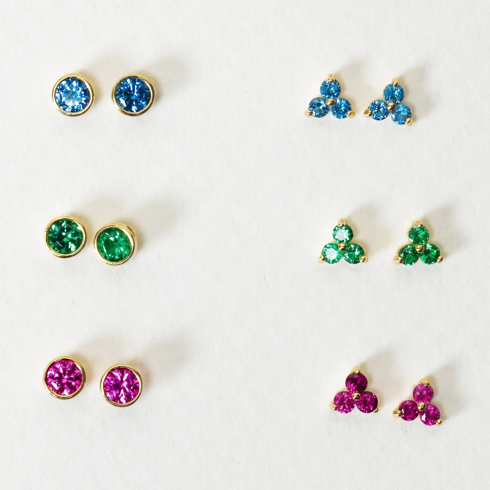 Bezel Set Pink Ruby Flat Back Stud Earrings Estellacollection #product_description# 18300 14k Birthstone Cartilage Earring #tag4# #tag5# #tag6# #tag7# #tag8# #tag9# #tag10# 2MM 5MM