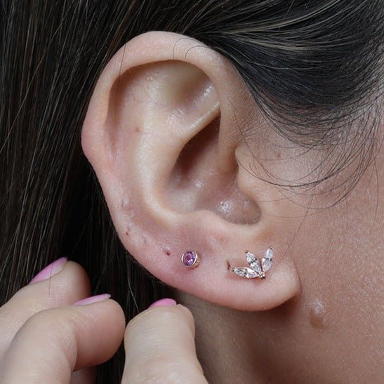 Bezel Set Pink Tourmaline Flat Back Stud Earrings Estellacollection #product_description# 17949 14k Birthstone Cartilage Earring #tag4# #tag5# #tag6# #tag7# #tag8# #tag9# #tag10# 2MM 5MM