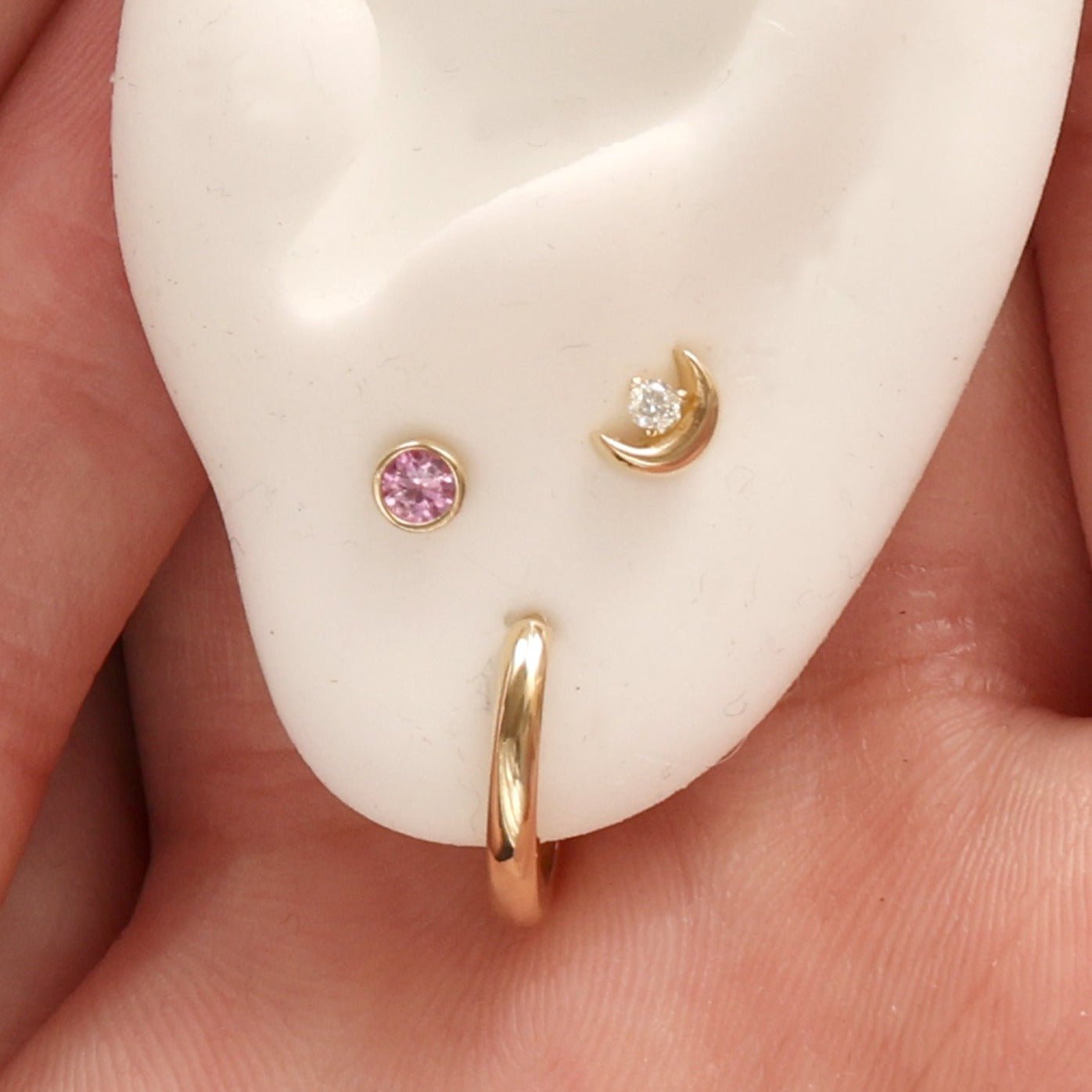 Bezel Set Pink Tourmaline Flat Back Stud Earrings Estellacollection #product_description# 17949 14k Birthstone Cartilage Earring #tag4# #tag5# #tag6# #tag7# #tag8# #tag9# #tag10# 2MM 5MM