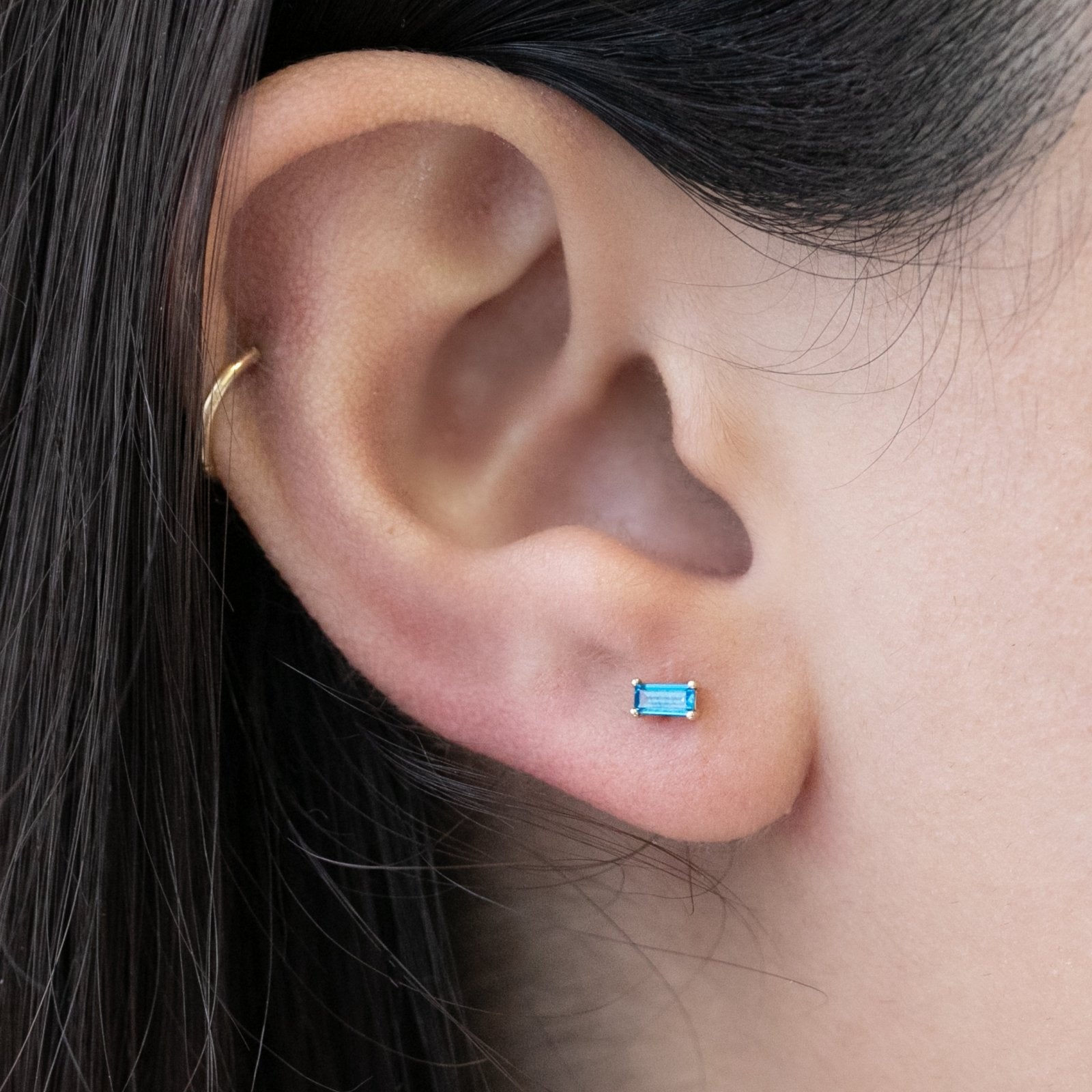 Blue Topaz Baguette Flat Back Stud Earrings Estellacollection #product_description# 18465 14k Birthstone Birthstone Earrings #tag4# #tag5# #tag6# #tag7# #tag8# #tag9# #tag10# 5MM