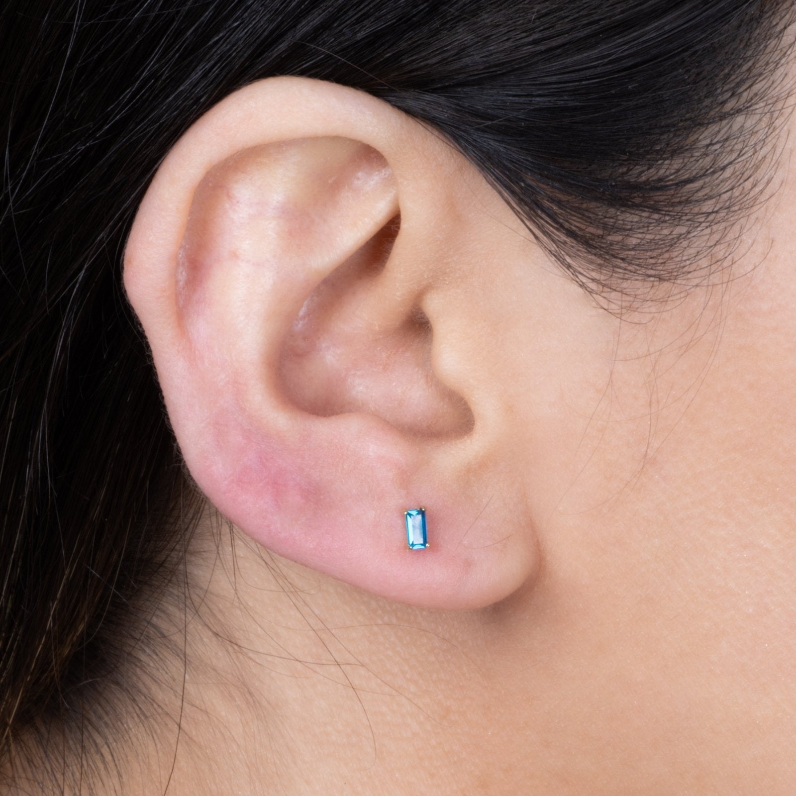 Blue Topaz Baguette Flat Back Stud Earrings Estellacollection #product_description# 18465 14k Birthstone Birthstone Earrings #tag4# #tag5# #tag6# #tag7# #tag8# #tag9# #tag10# 5MM