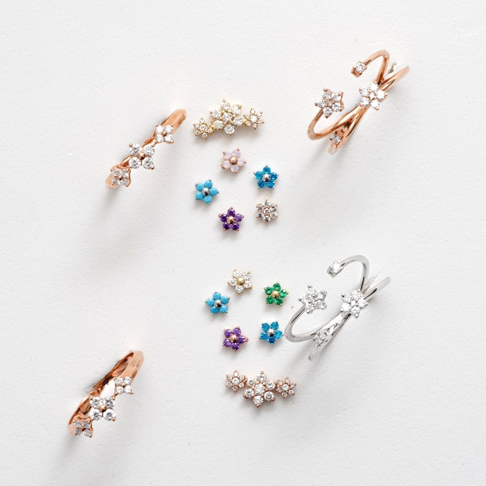 Blue Topaz Flower Flat Back Stud Earrings Estellacollection #product_description# 18124 14k Birthstone Birthstone Earrings #tag4# #tag5# #tag6# #tag7# #tag8# #tag9# #tag10# 5MM