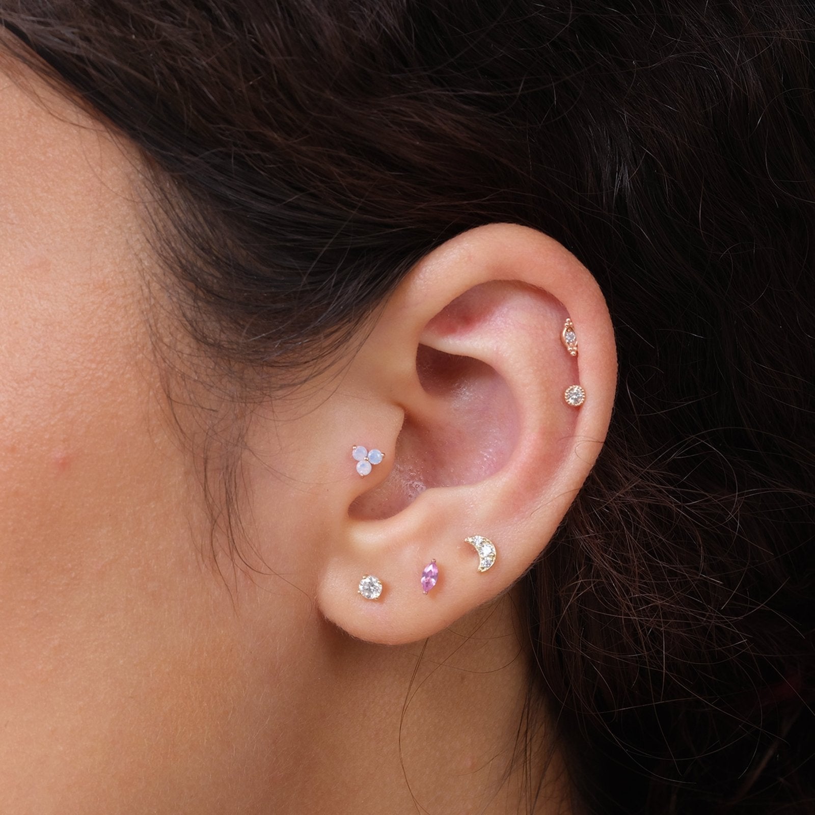 Cubic Zirconia Studded Crescent Moon Flat Back Stud Earrings Estellacollection #product_description# 18127 14k Cartilage Earring Cartilage Earrings #tag4# #tag5# #tag6# #tag7# #tag8# #tag9# #tag10# 5MM