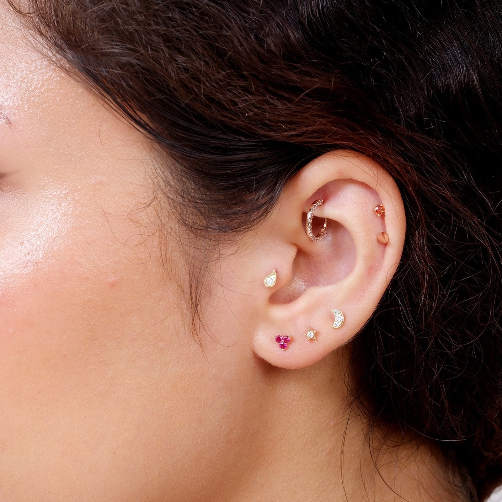 Cubic Zirconia Studded Crescent Moon Flat Back Stud Earrings Estellacollection #product_description# 18127 14k Cartilage Earring Cartilage Earrings #tag4# #tag5# #tag6# #tag7# #tag8# #tag9# #tag10# 5MM