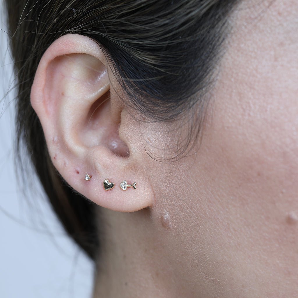 Diamond Heart Cupid's Arrow Flat Back Stud Earrings Estellacollection #product_description# 17884 14k April Birthstone Birthstone #tag4# #tag5# #tag6# #tag7# #tag8# #tag9# #tag10# 5MM