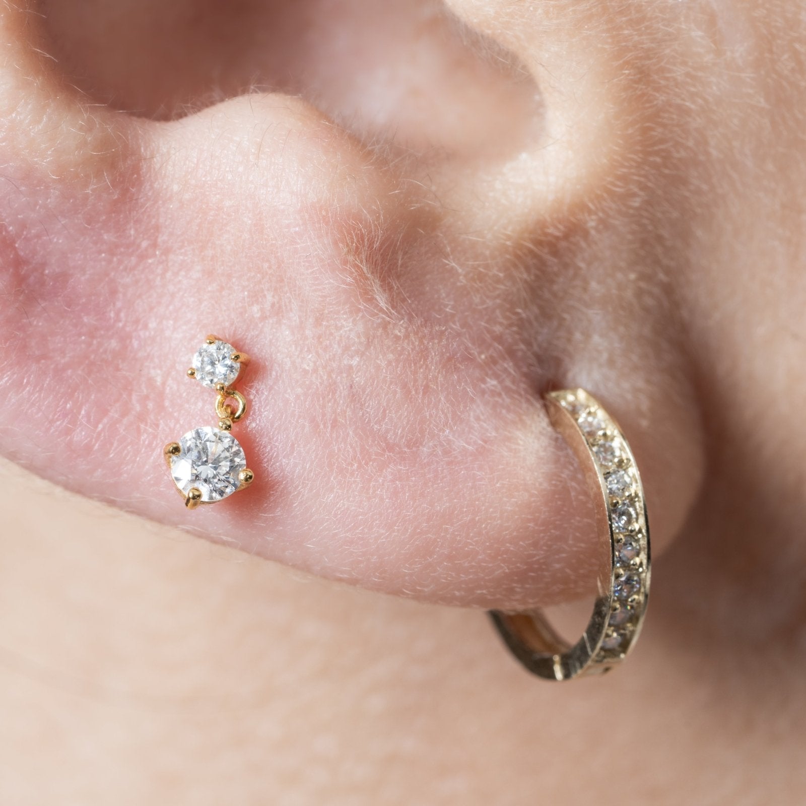 Double Diamond Drop Flat Back Stud Earrings Estellacollection #product_description# 18350 14k April Birthstone Birthstone #tag4# #tag5# #tag6# #tag7# #tag8# #tag9# #tag10# 5MM