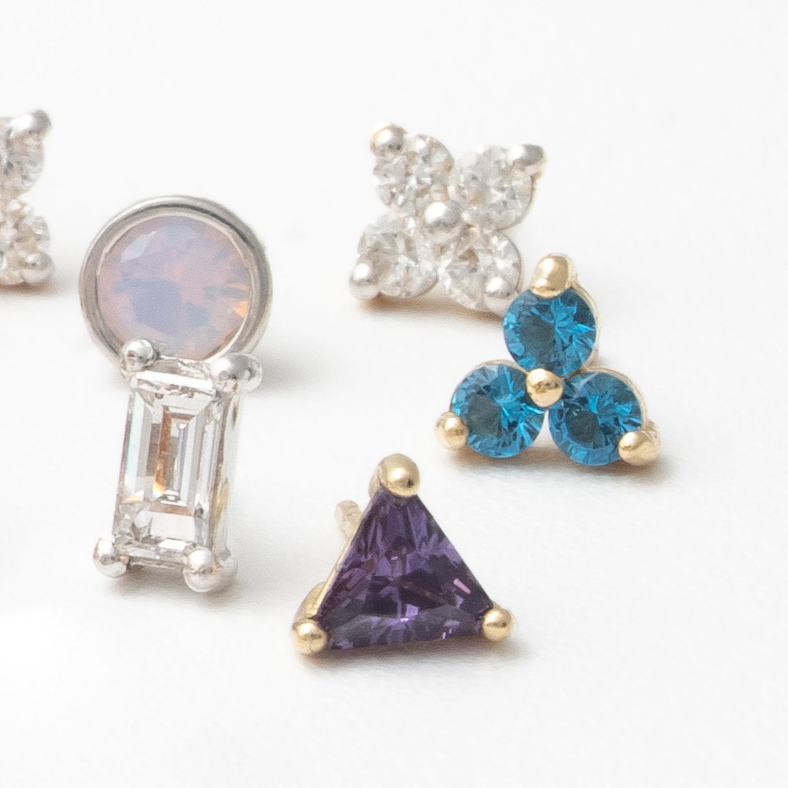 London Blue Topaz Trinity Cluster Flat Back Earring Earrings Estellacollection #product_description# 18463 14k Birthstone Birthstone Earrings #tag4# #tag5# #tag6# #tag7# #tag8# #tag9# #tag10# 5MM
