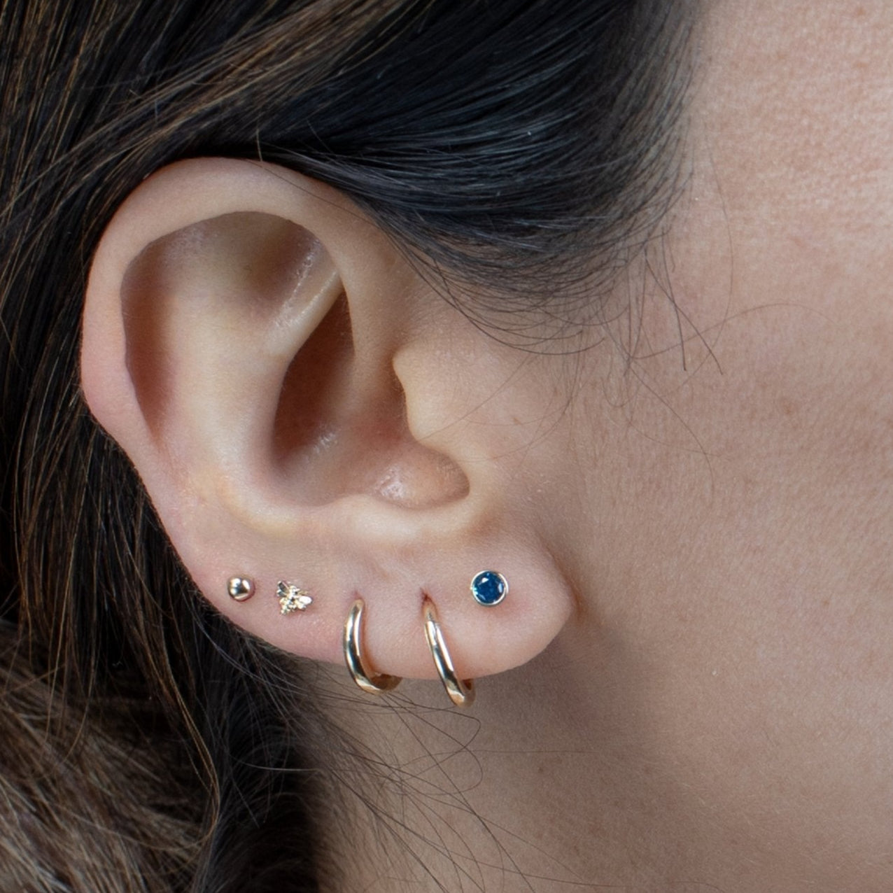 Minimalist Bee Flat Back Stud Earrings Estellacollection #product_description# 17914 14k Cartilage Earring Cartilage Earrings #tag4# #tag5# #tag6# #tag7# #tag8# #tag9# #tag10# 5MM