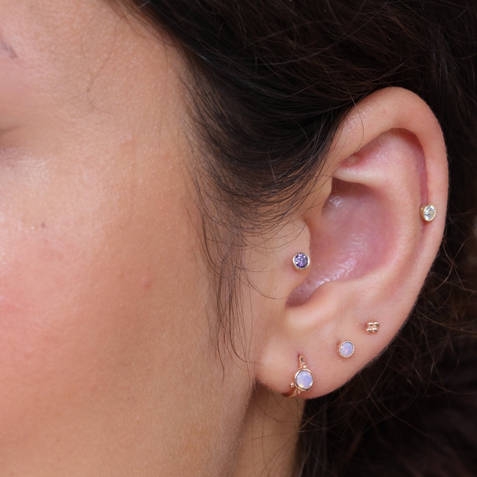 Pink Opal Milgrain Flat Back Stud Earrings Estellacollection #product_description# 18105 14k Birthstone Birthstone Earrings #tag4# #tag5# #tag6# #tag7# #tag8# #tag9# #tag10# 2.5MM 5MM