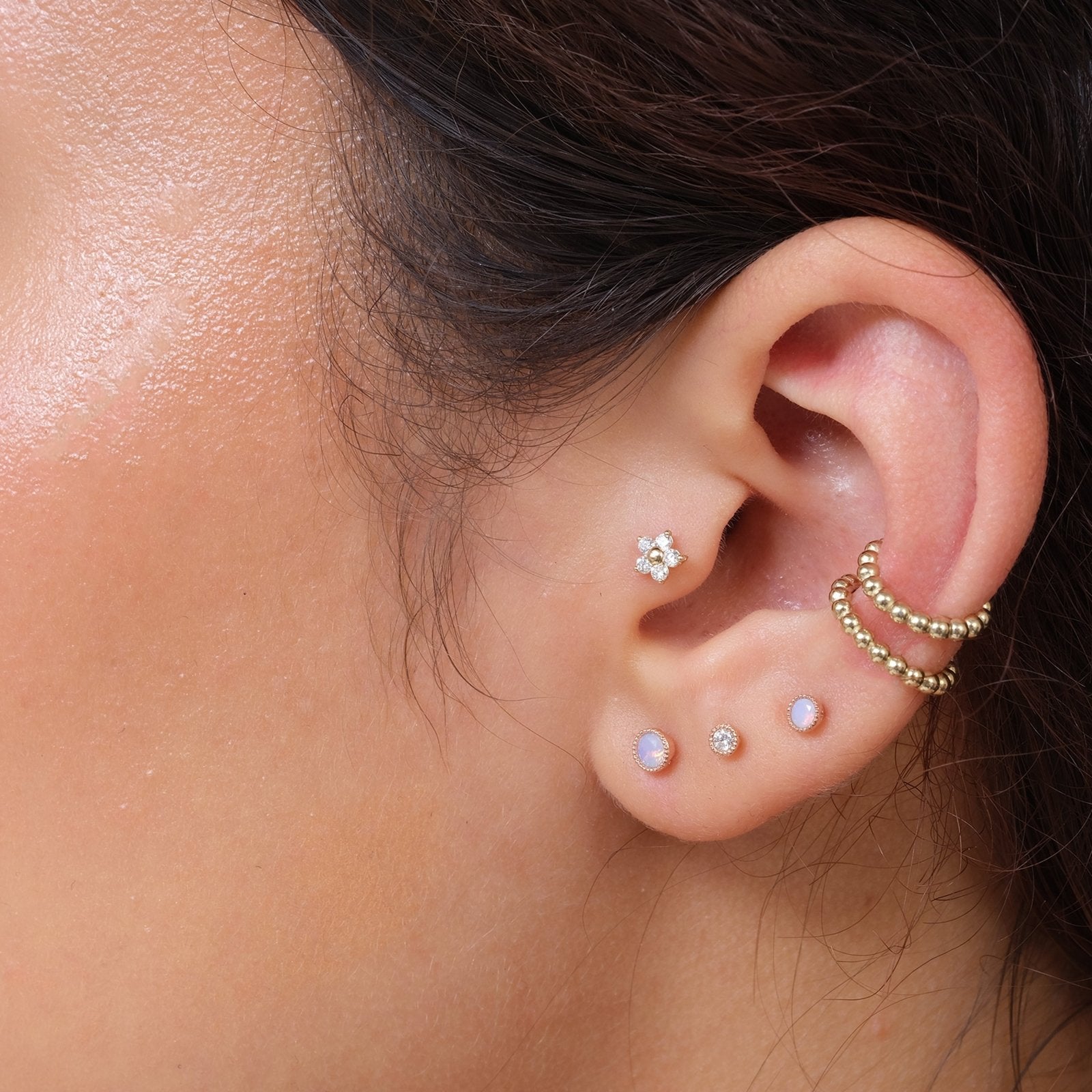 Pink Opal Milgrain Flat Back Stud Earrings Estellacollection #product_description# 18306 14k Birthstone Birthstone Earrings #tag4# #tag5# #tag6# #tag7# #tag8# #tag9# #tag10# 2.5MM 5MM