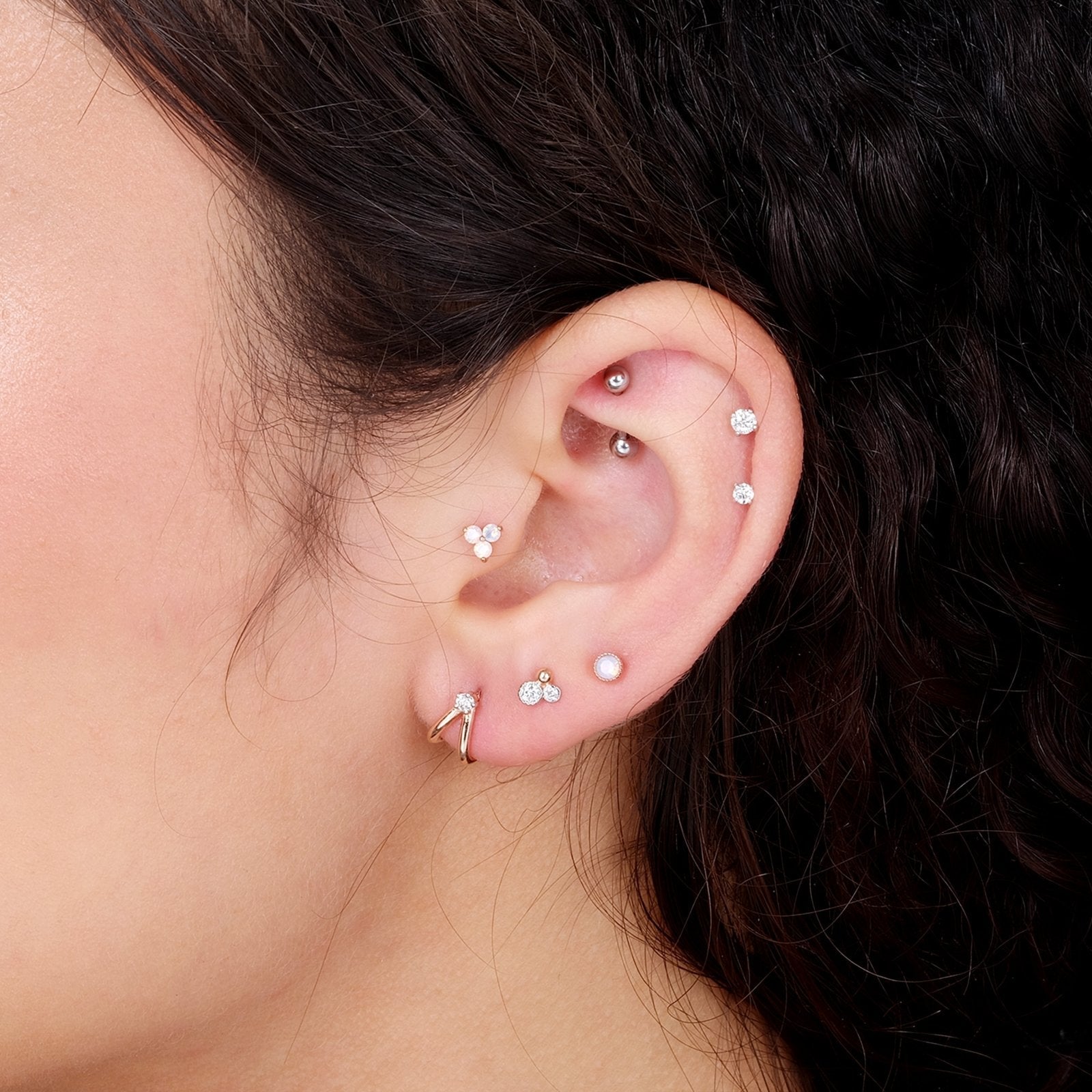 Pink Opal Milgrain Flat Back Stud Earrings Estellacollection #product_description# 18306 14k Birthstone Birthstone Earrings #tag4# #tag5# #tag6# #tag7# #tag8# #tag9# #tag10# 2.5MM 5MM